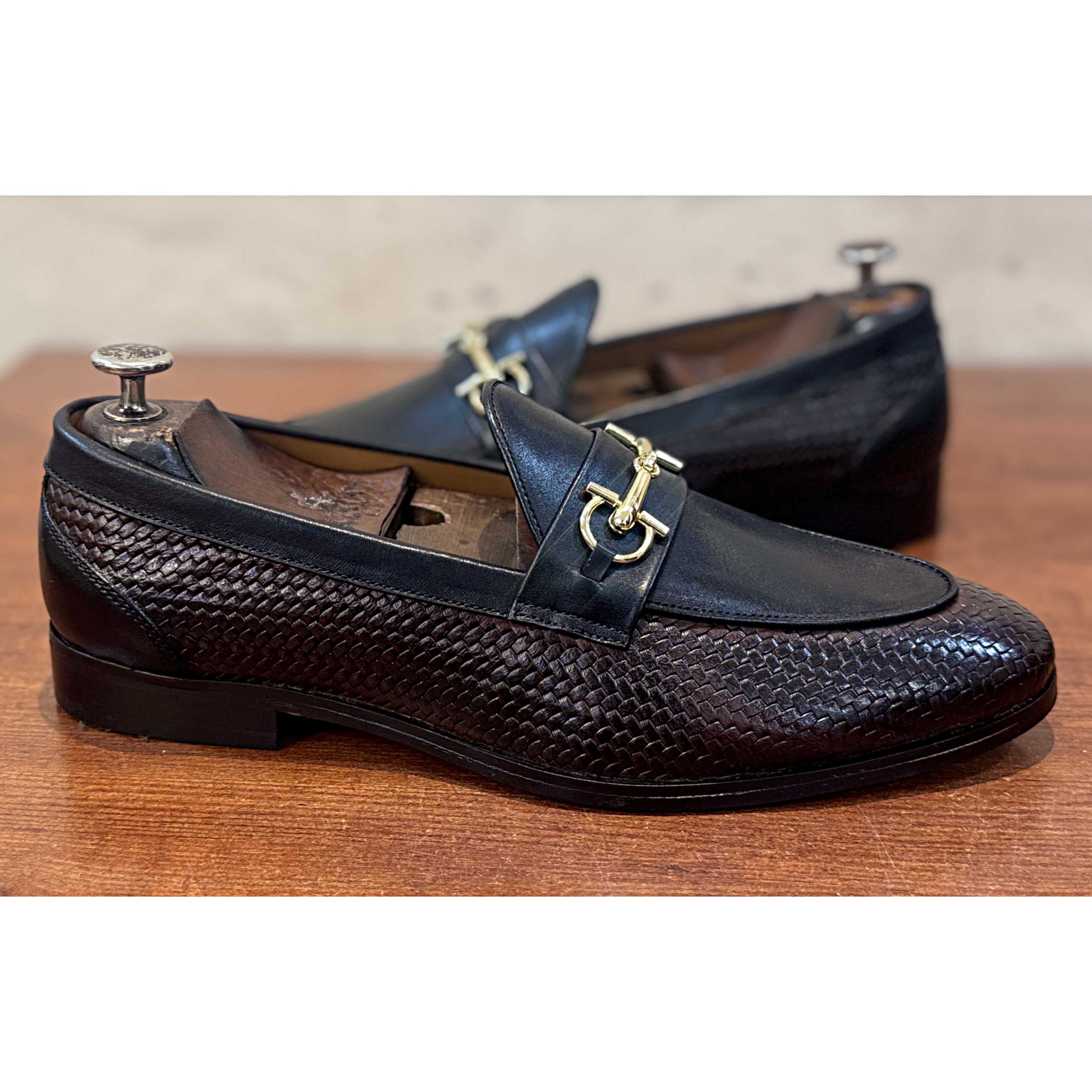 Regent Woven Horsebit Loafer – Espresso Black