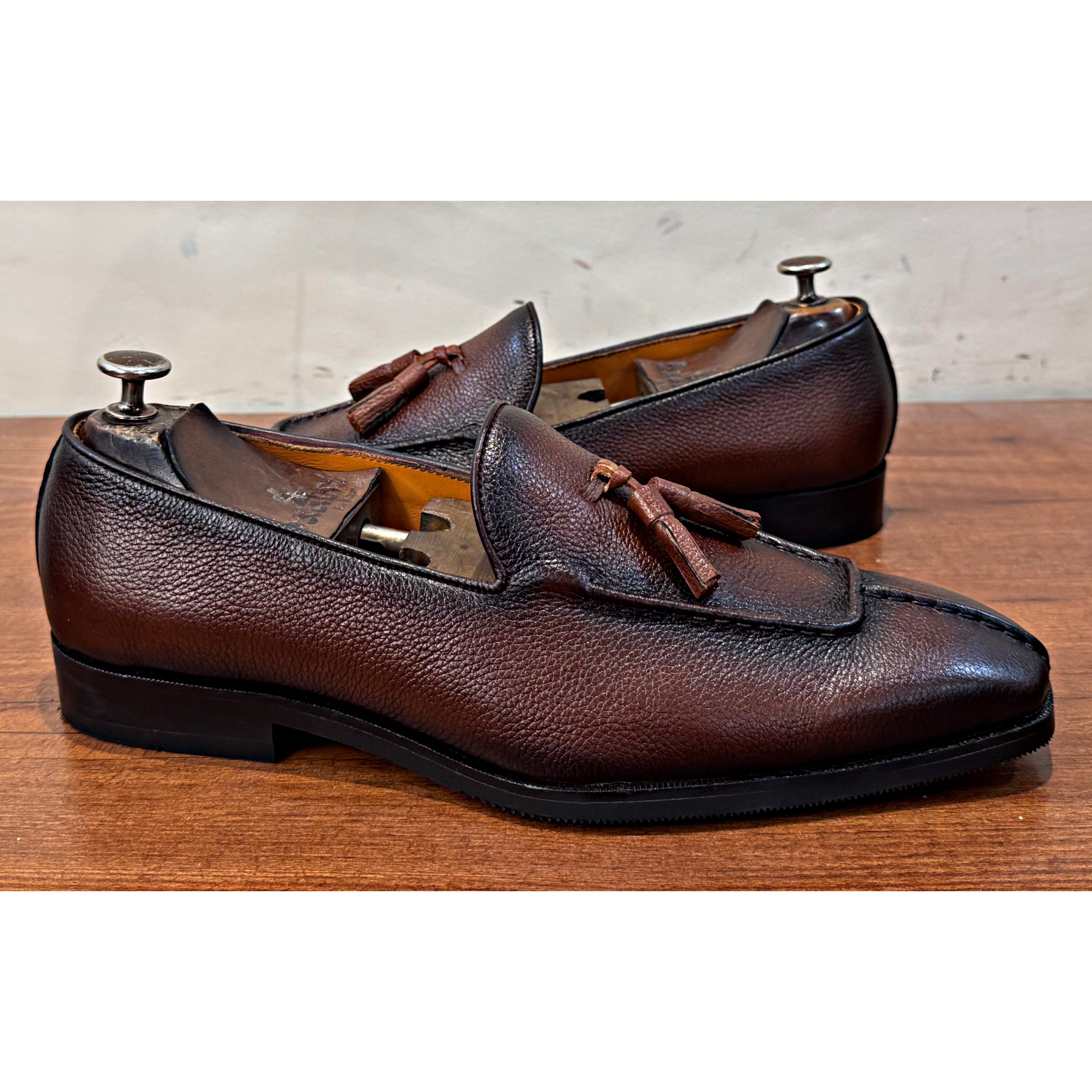 Tan Soft Mild Loafers With Tassels