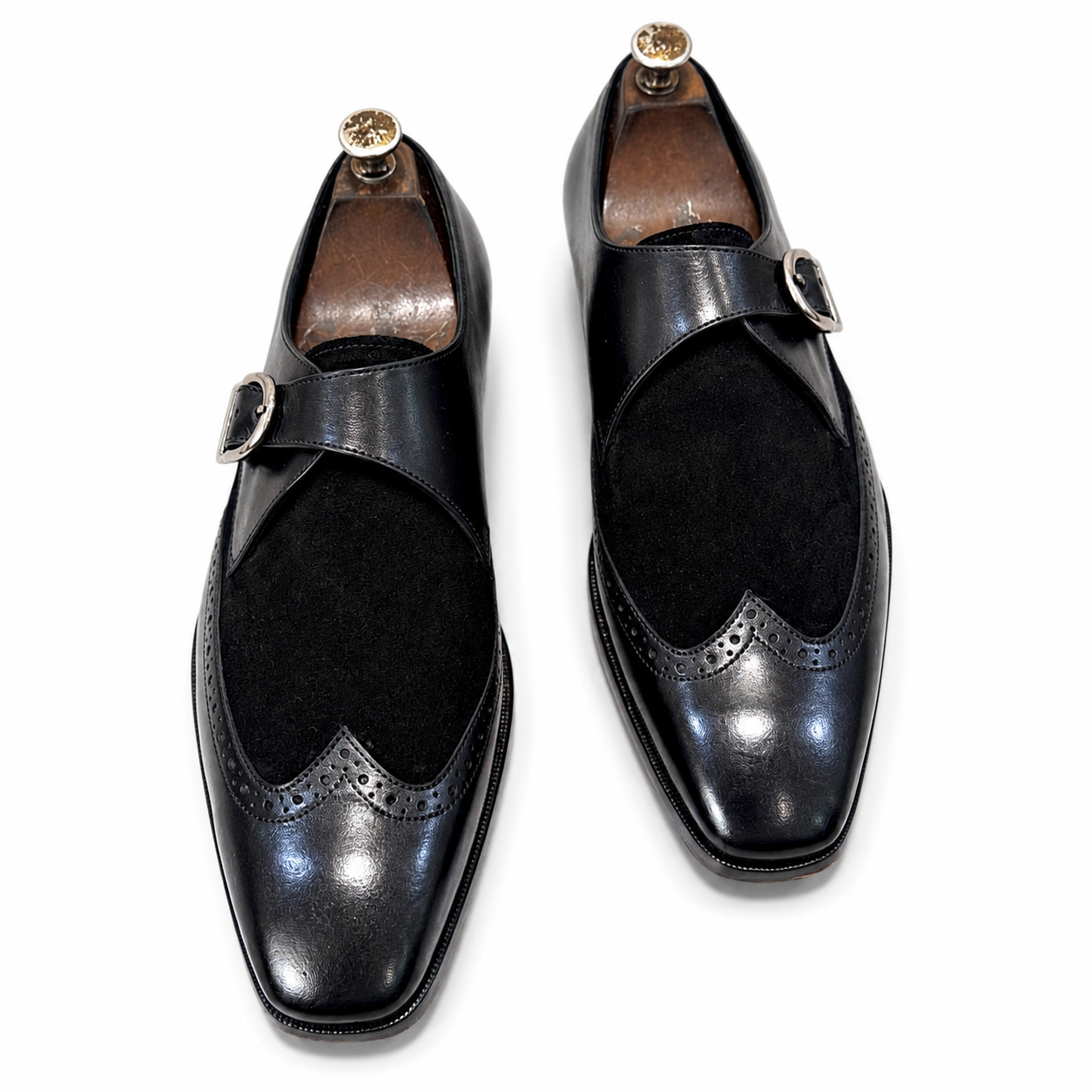 Single Monk Strap Leather/Suede