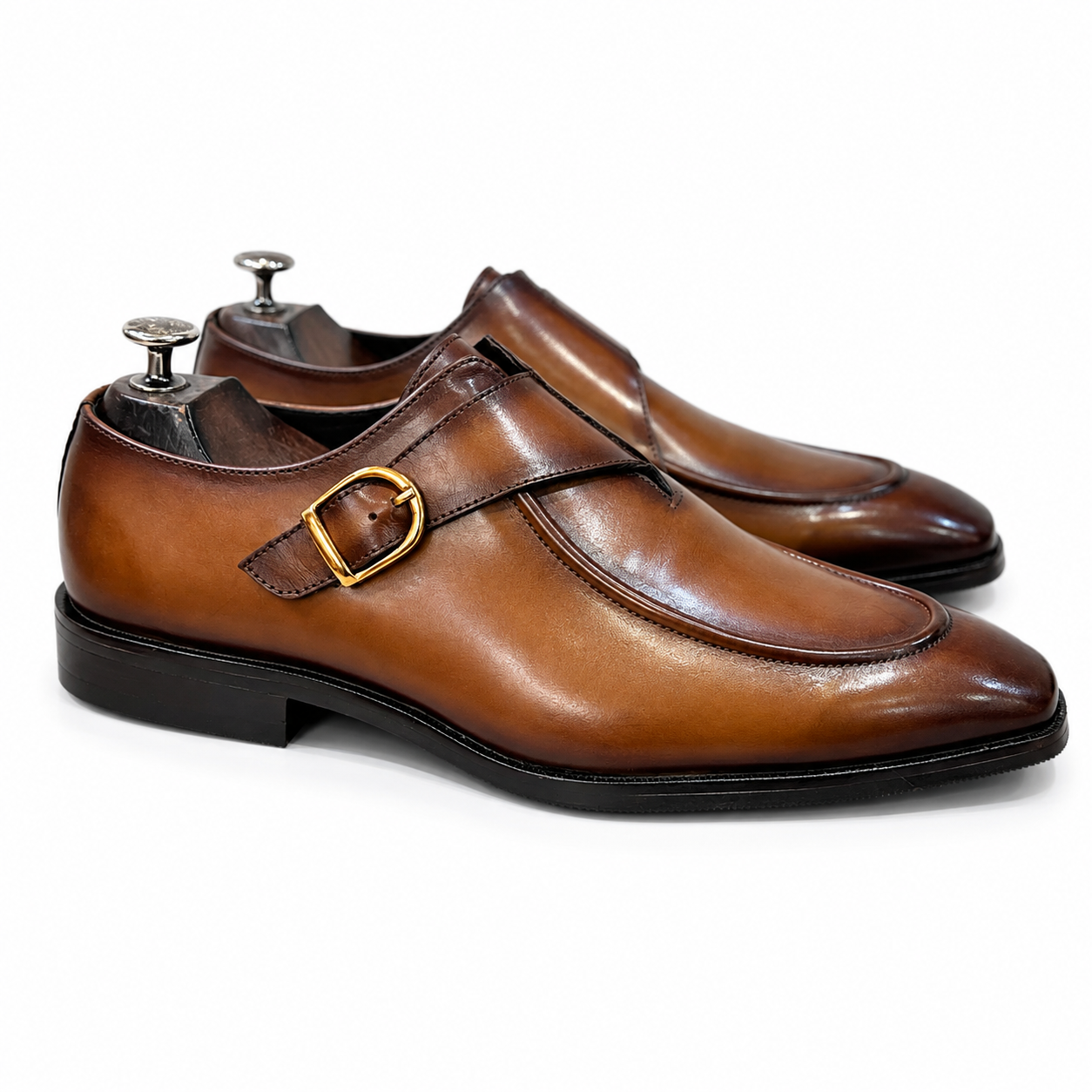 British Pointy Toe Single Monks