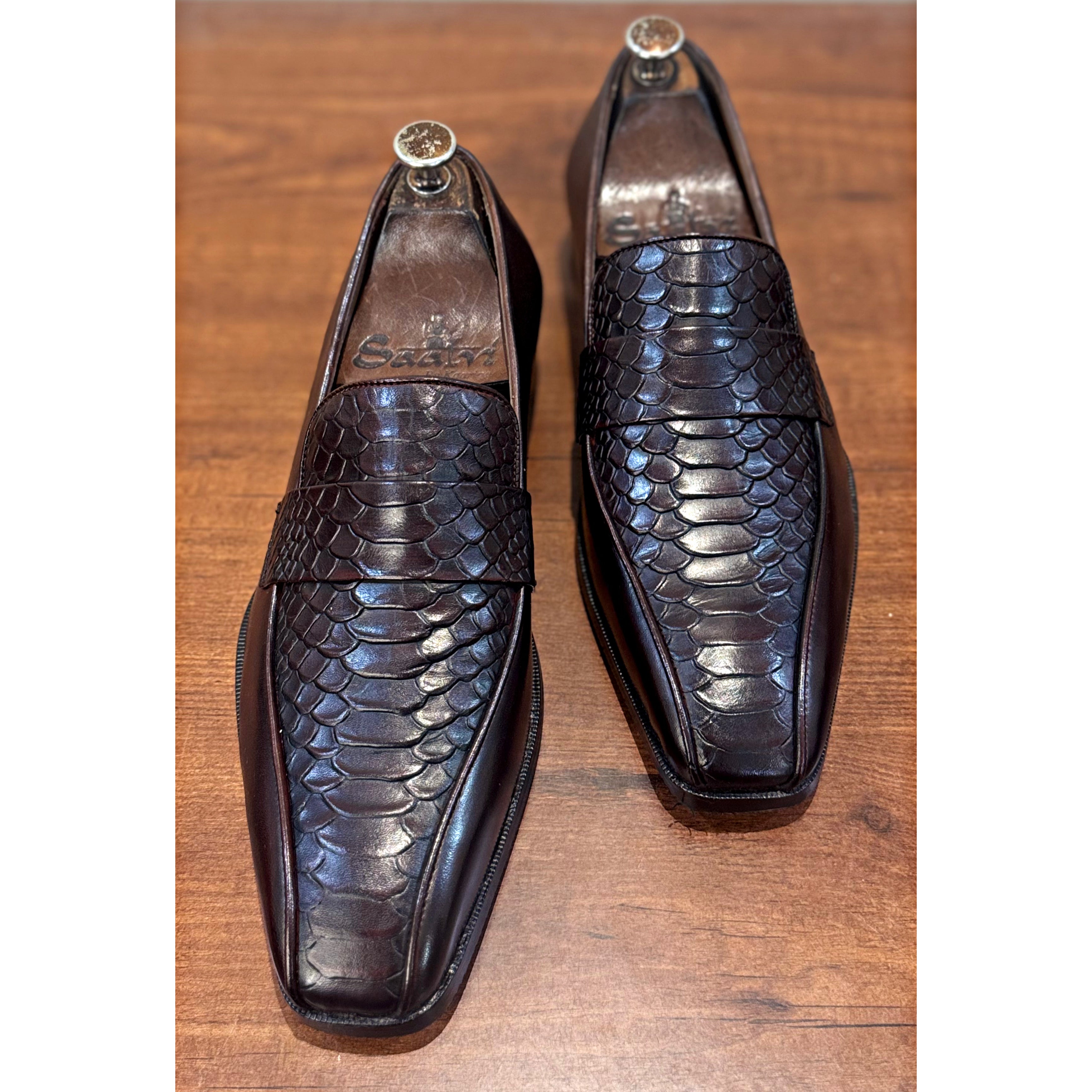 Vesper Lux - Python Embossed Loafers