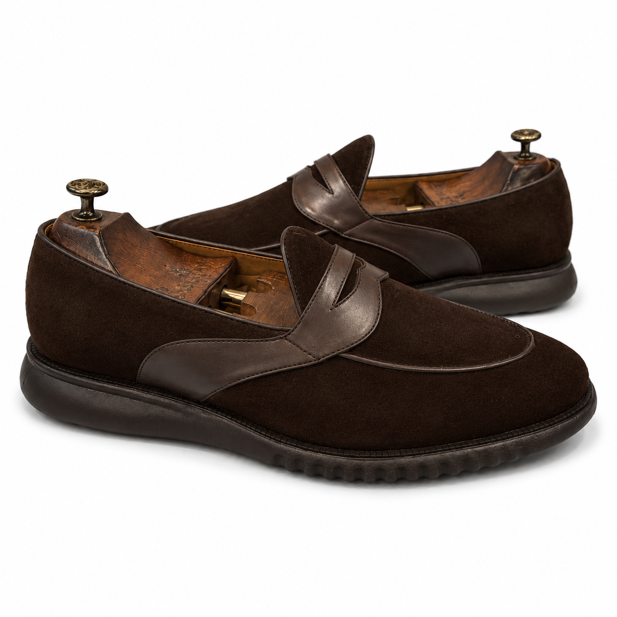 Espresso Suede Penny Loafer