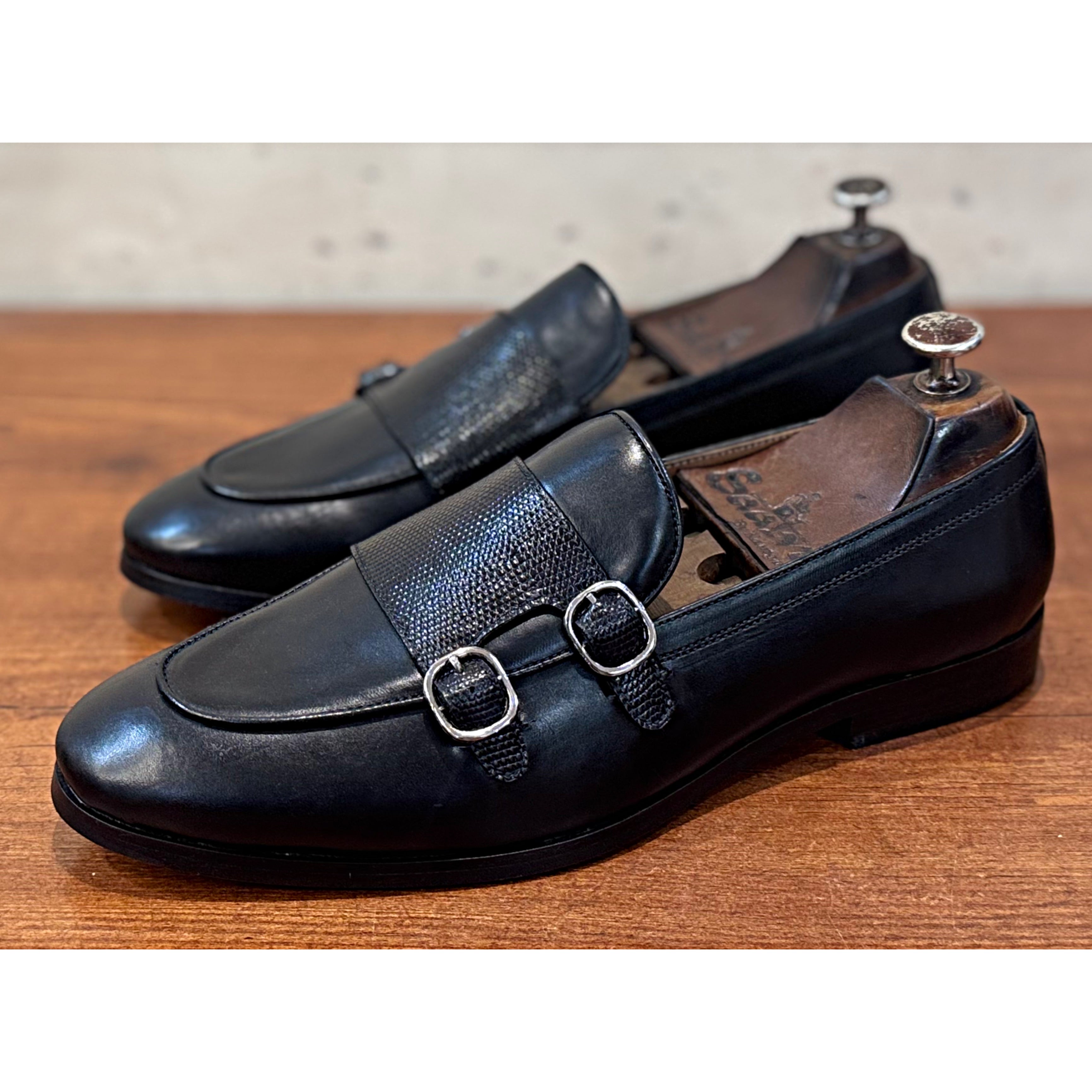 Regal Monk Loafers Black