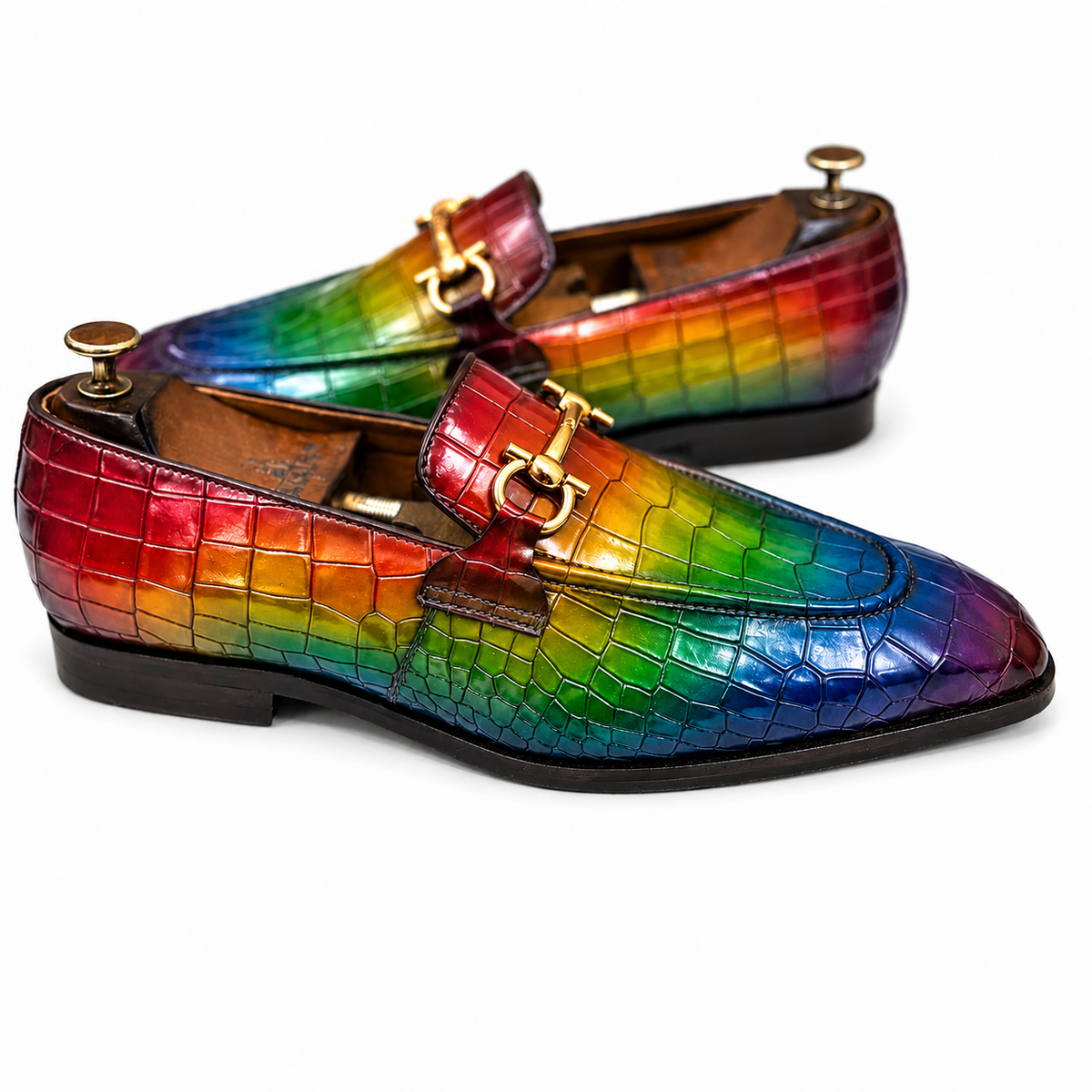 Prismatic Royale Croc Horsebit Loafers
