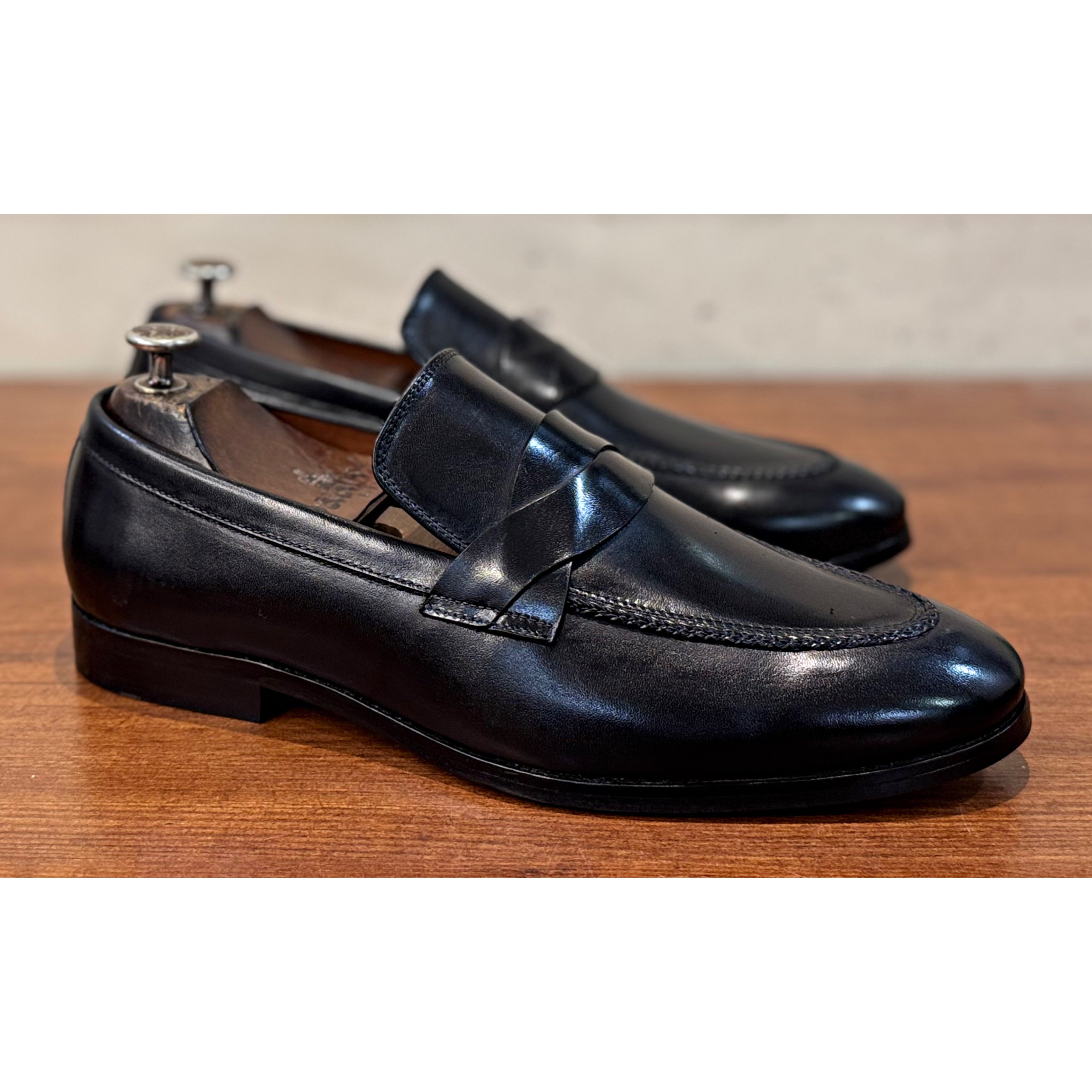 Royce | Black Calf Leather