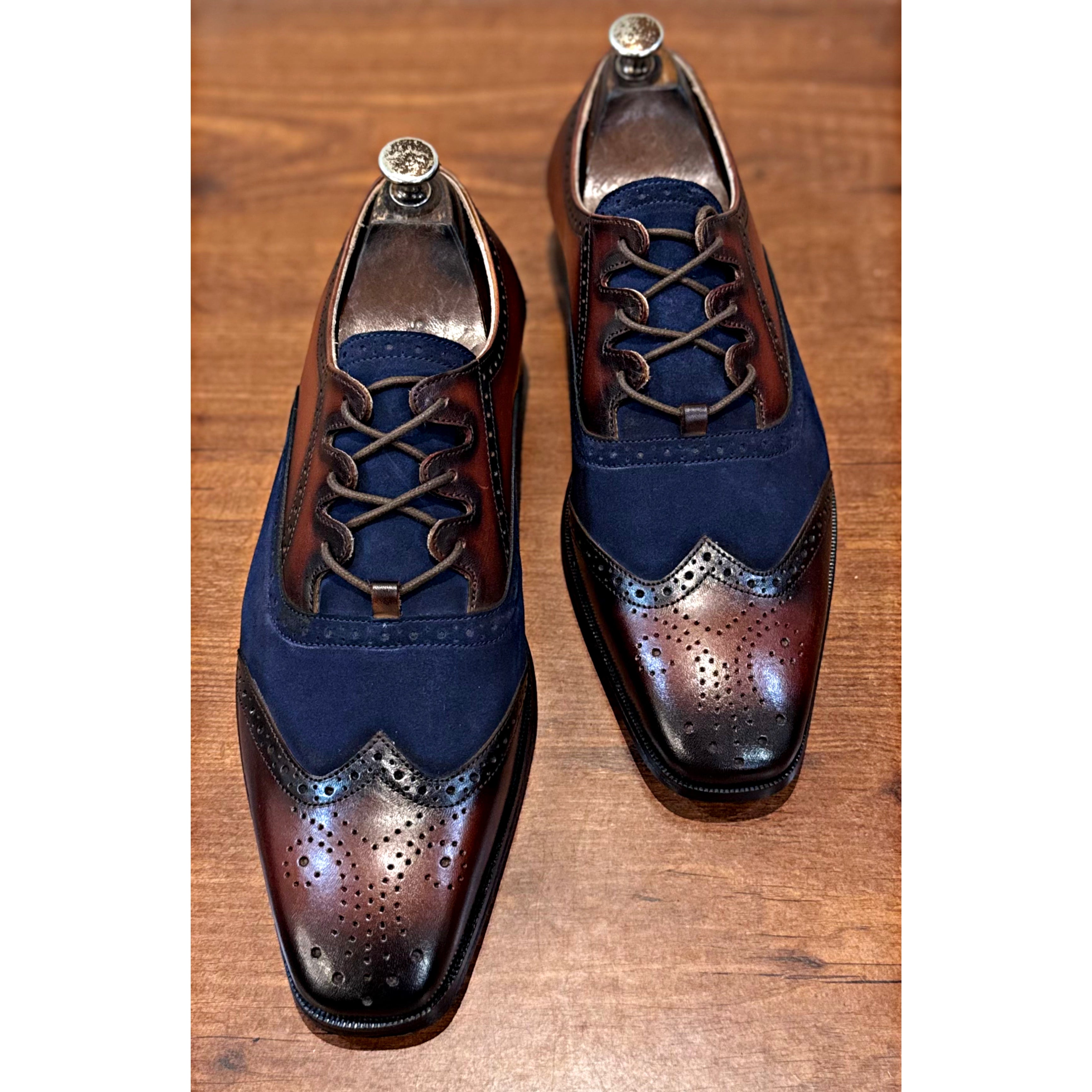 Criss Cross Oxfords | Hand Patina