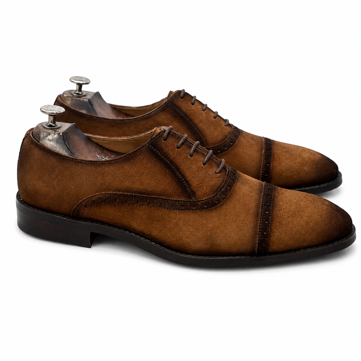 Golden Sand Suede Oxford