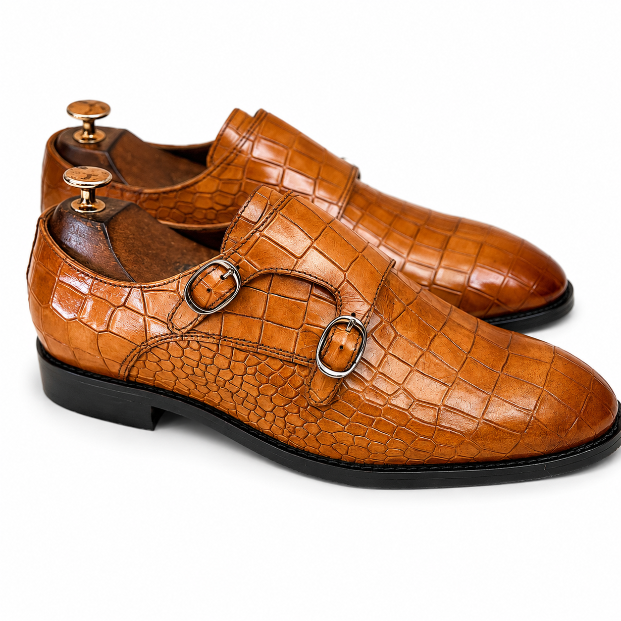 Monarch Croco Double Monk