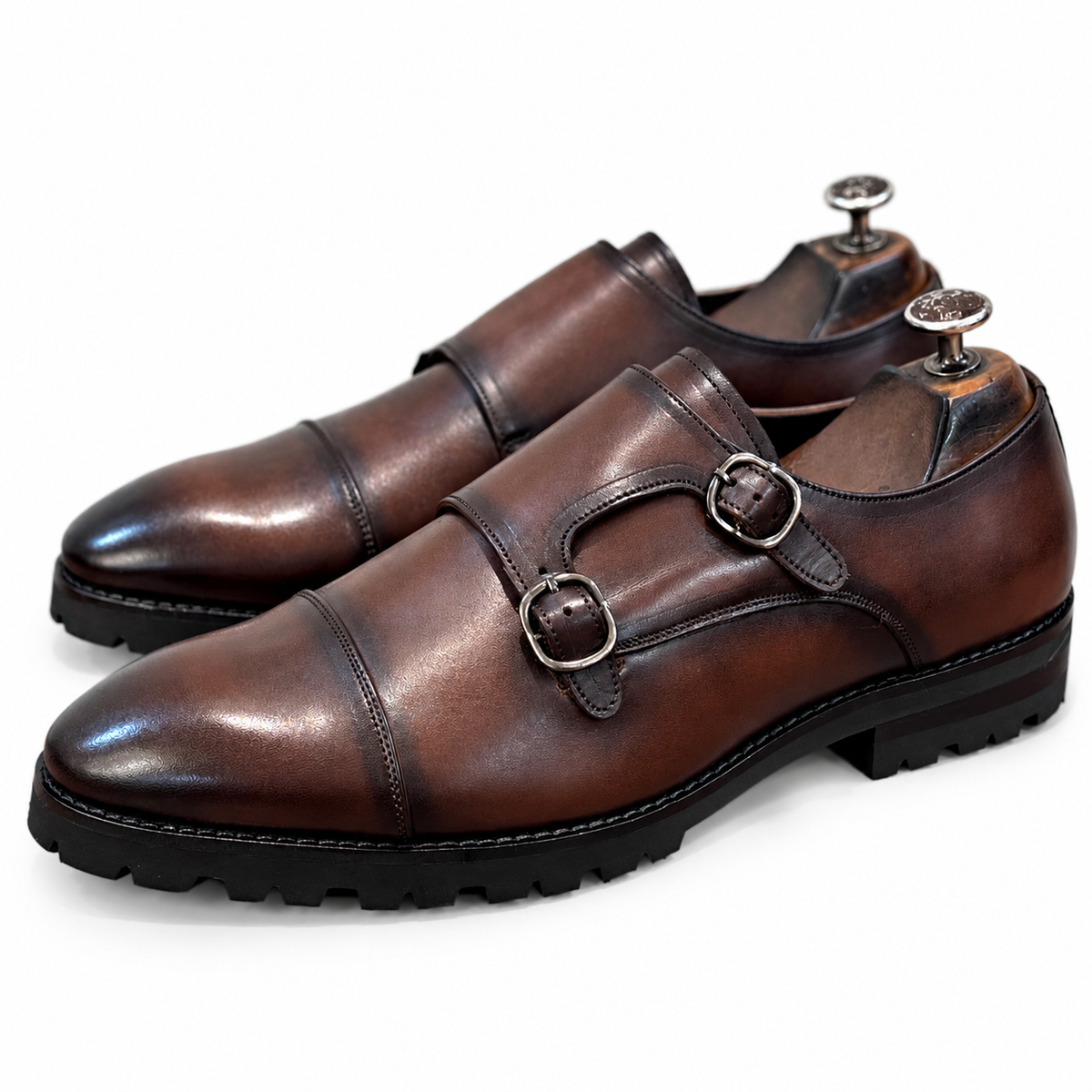Regent Brown Double Monk Straps