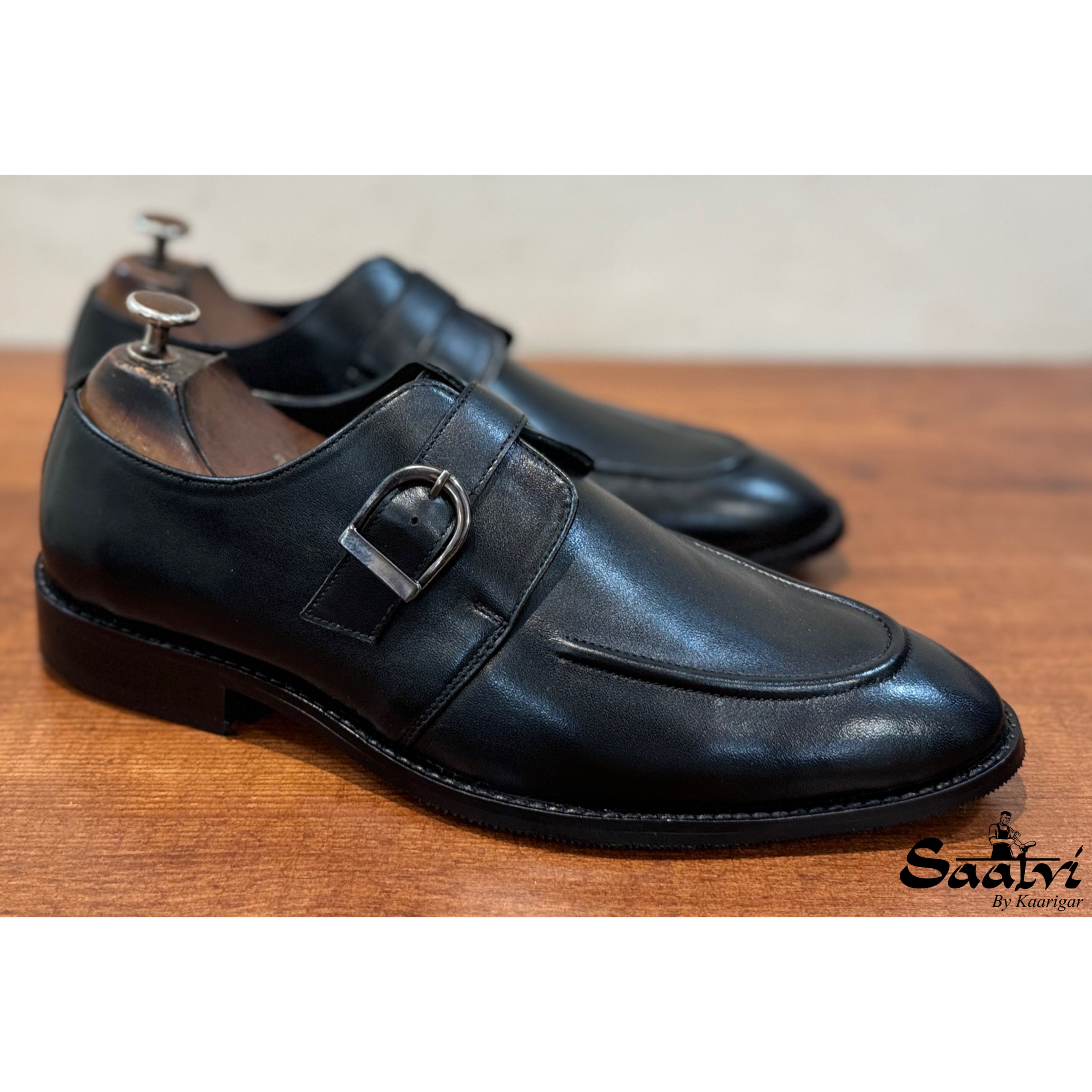 Single Monk Strap Black