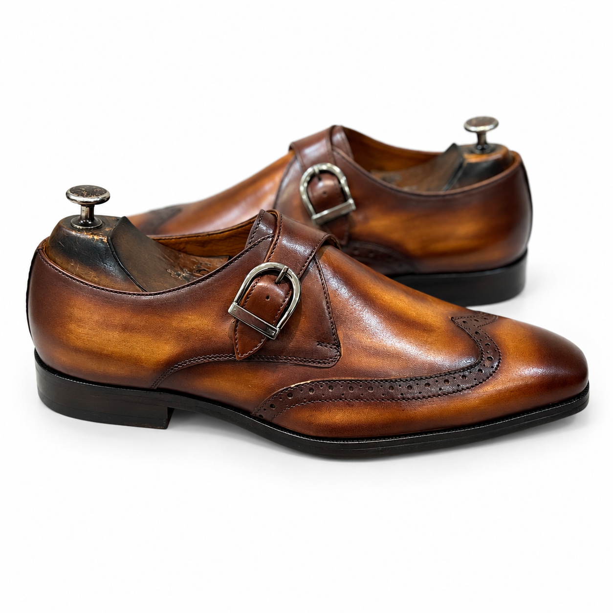 Single Strap Monk Wood Finish