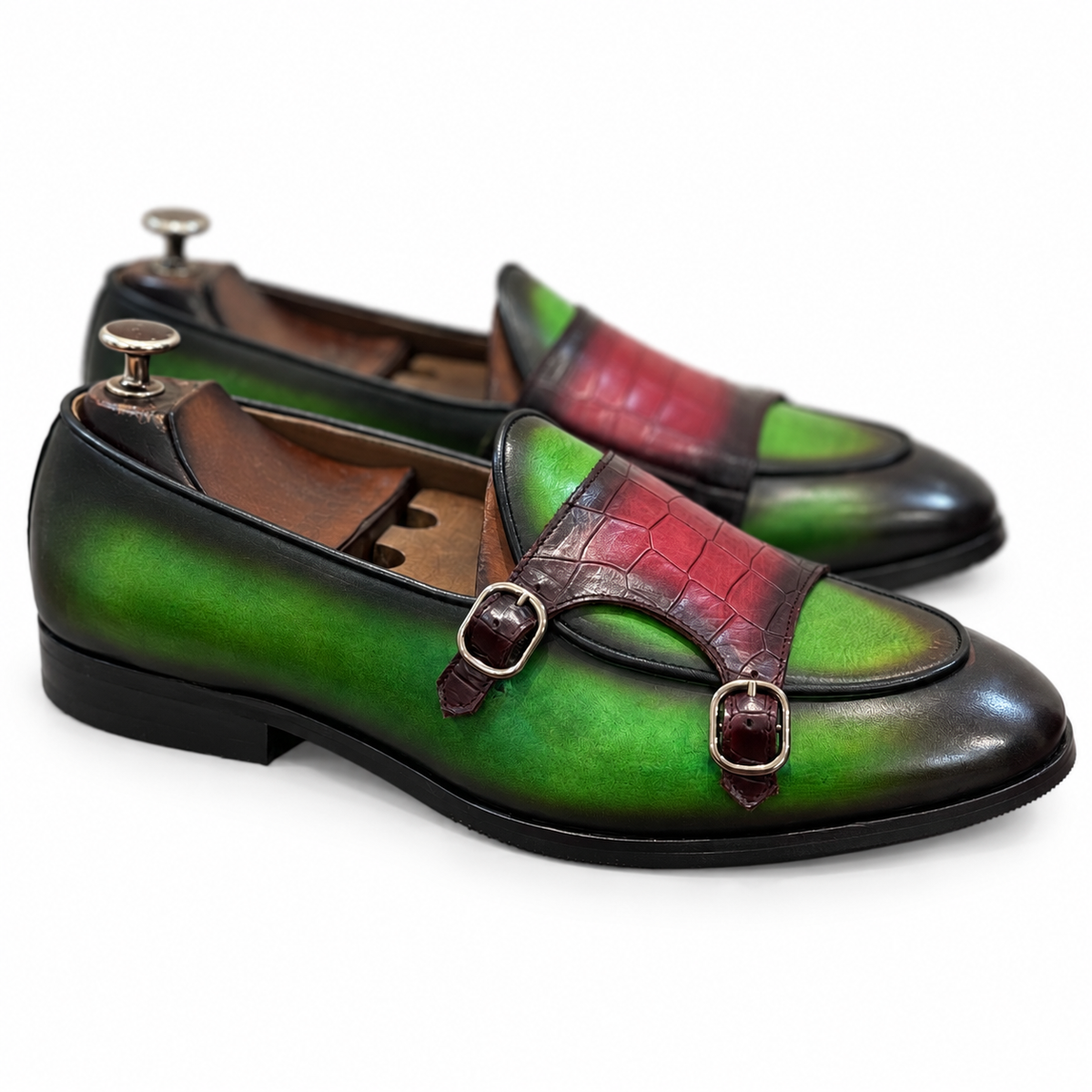 Emerald Belgian Monk Strap