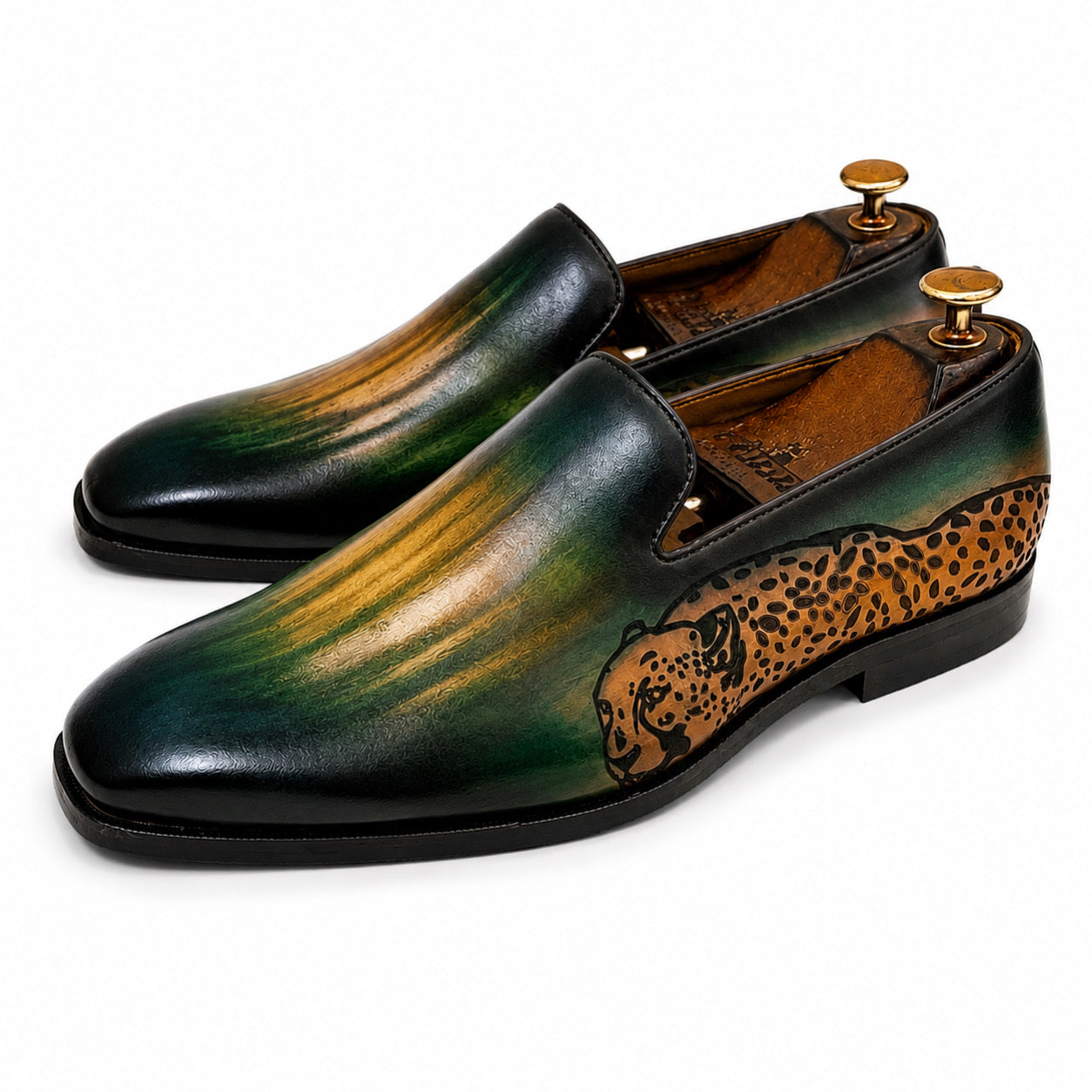 Emerald Panther Loafers