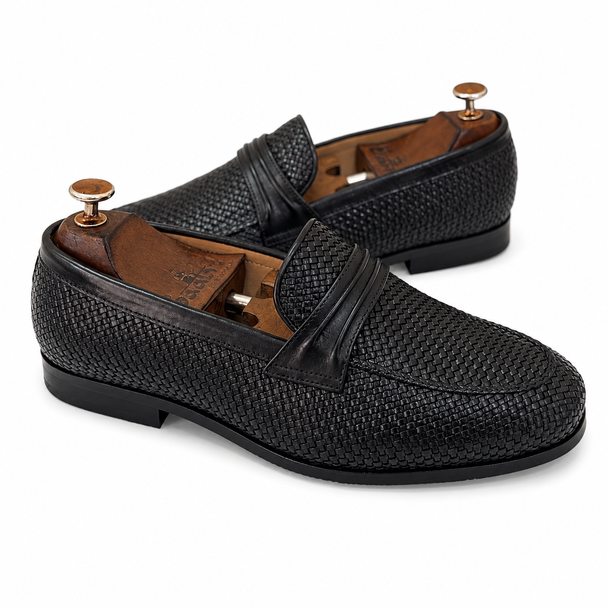 Handwoven Loafers - Black
