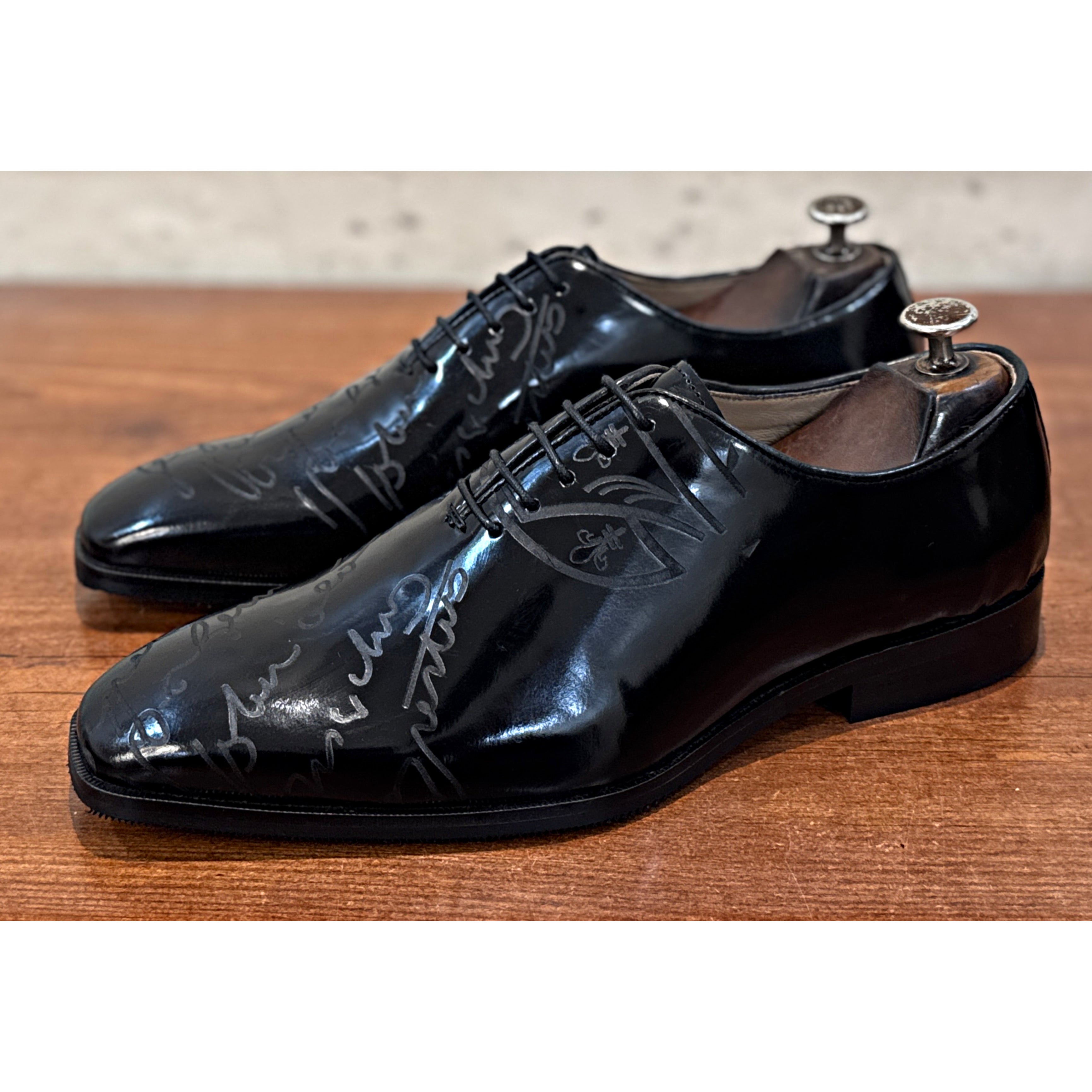 Midnight Signature Patent Oxford Shoes – Luxury Black Dress Shoes