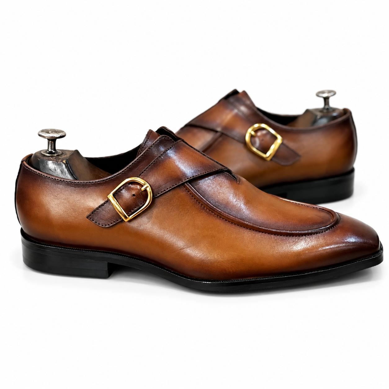 British Pointy Toe Single Monks
