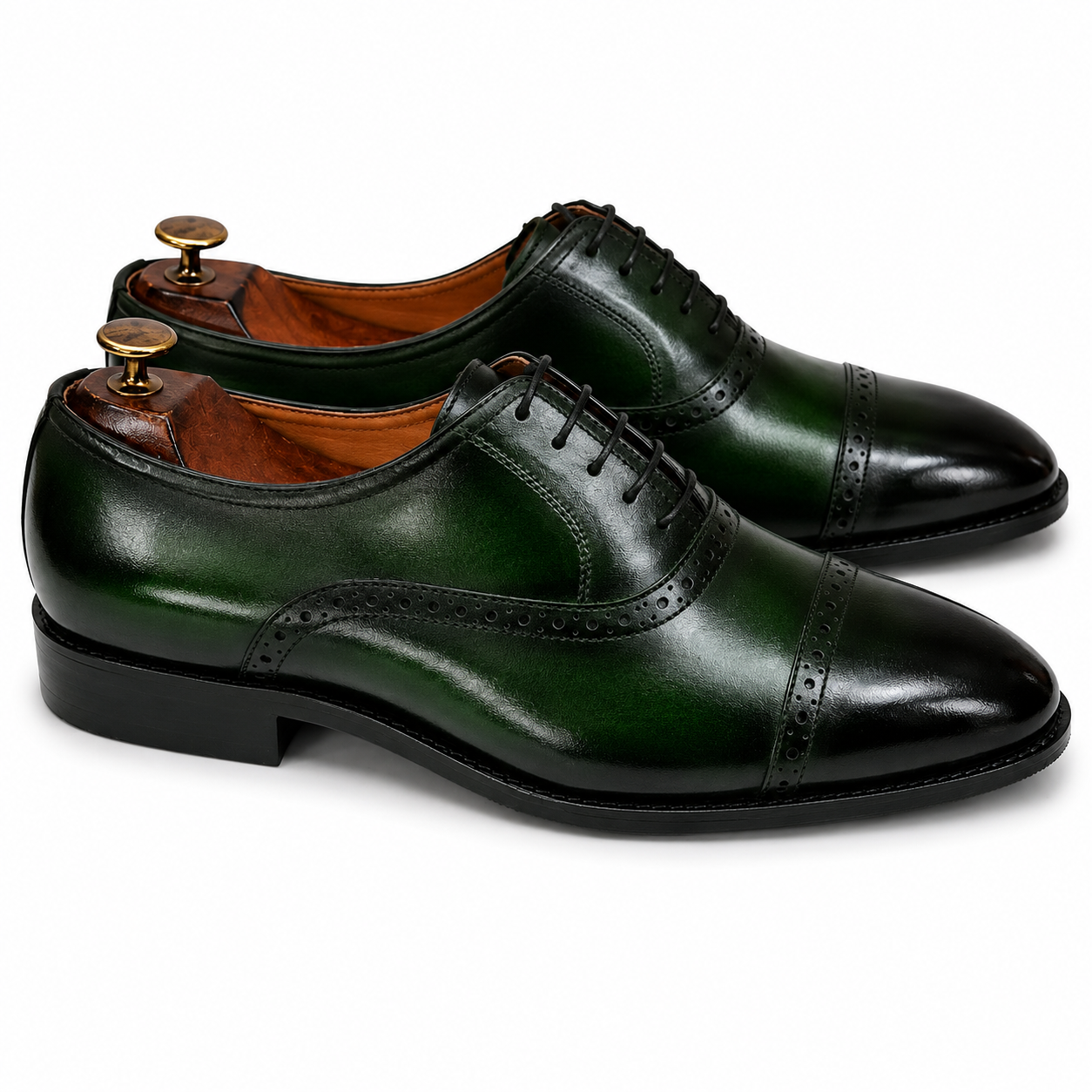 The Emerald Sovereign Cap-Toe Oxford