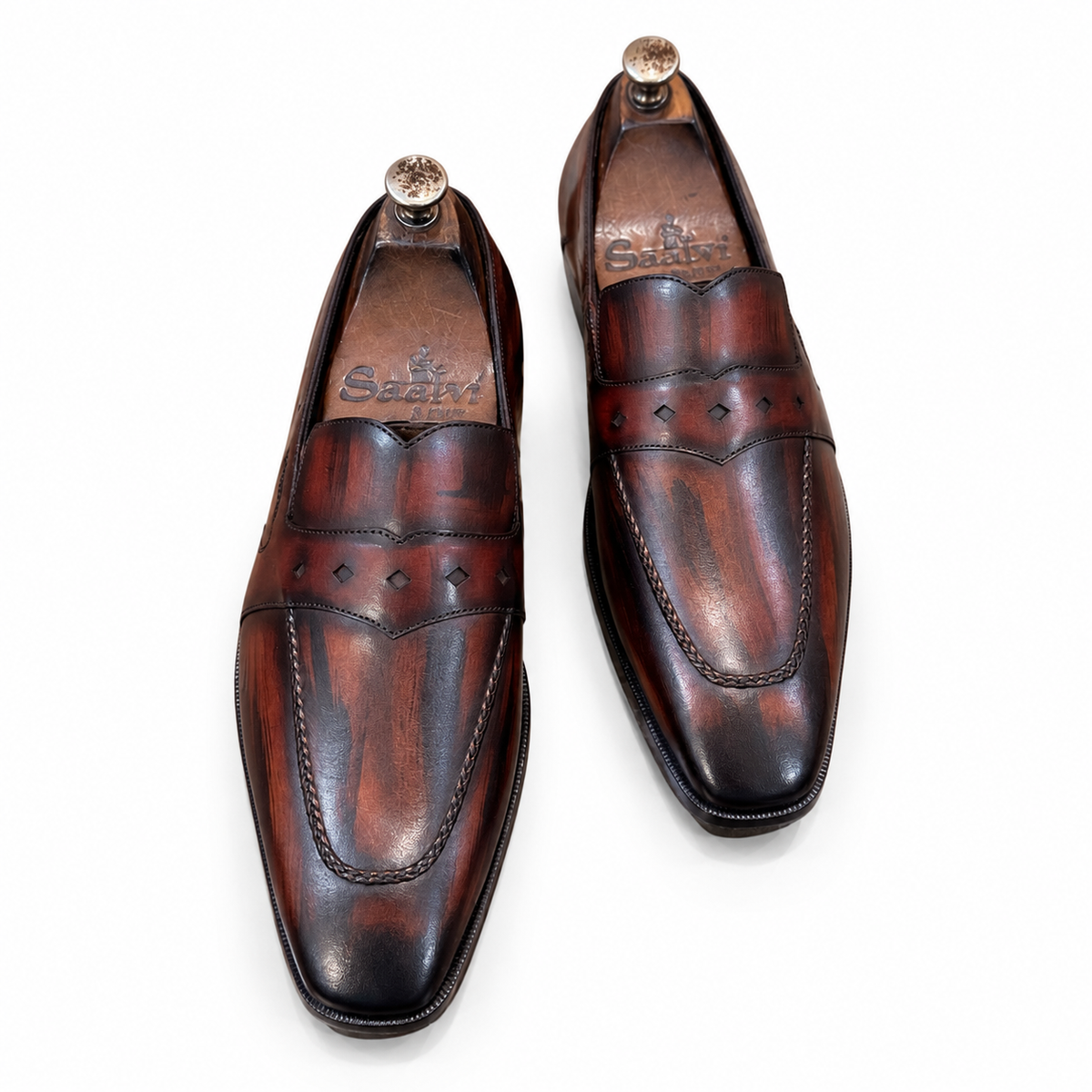 Saalvi Cinderwood Patina Loafers