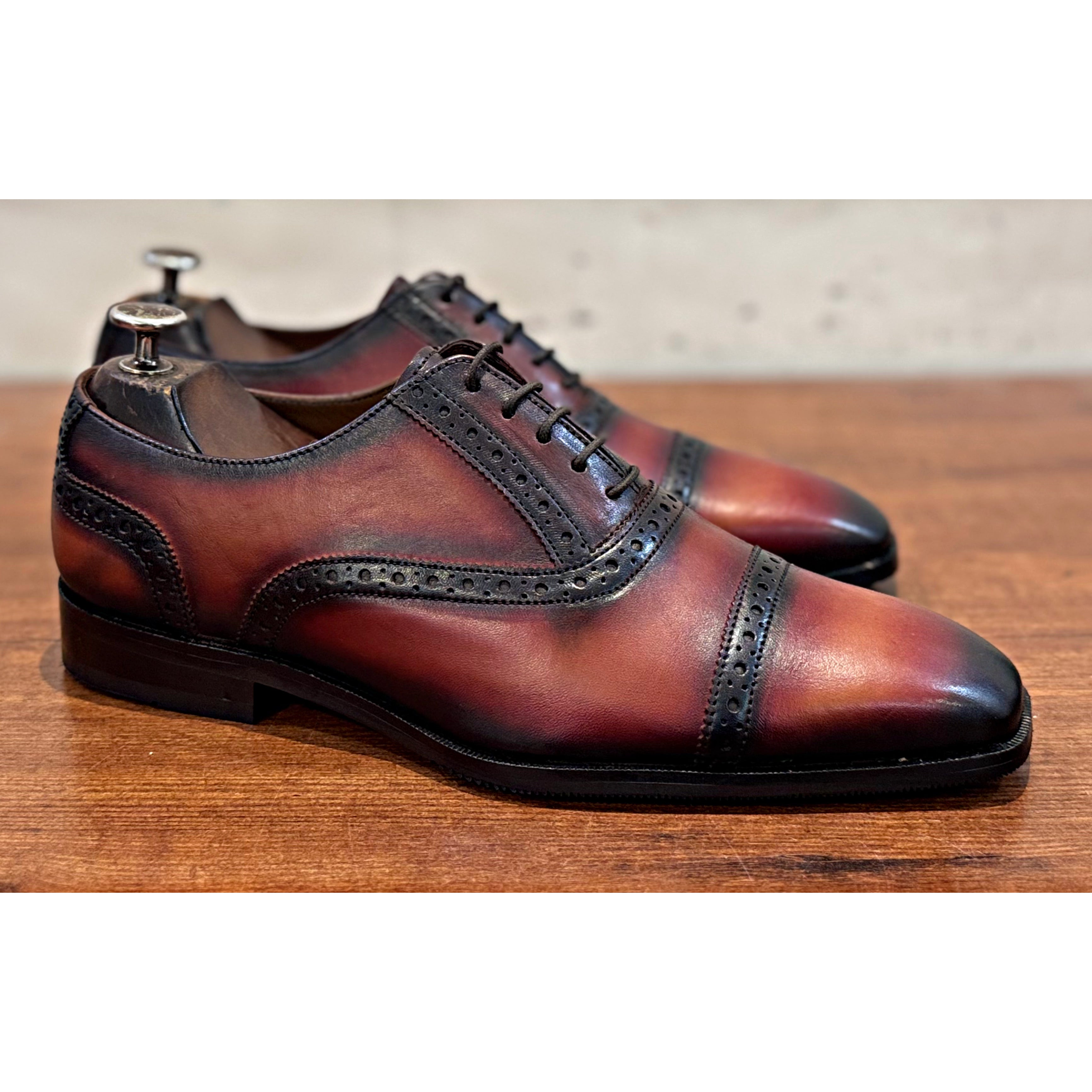 Royal Patina Glossed Captoe Oxford