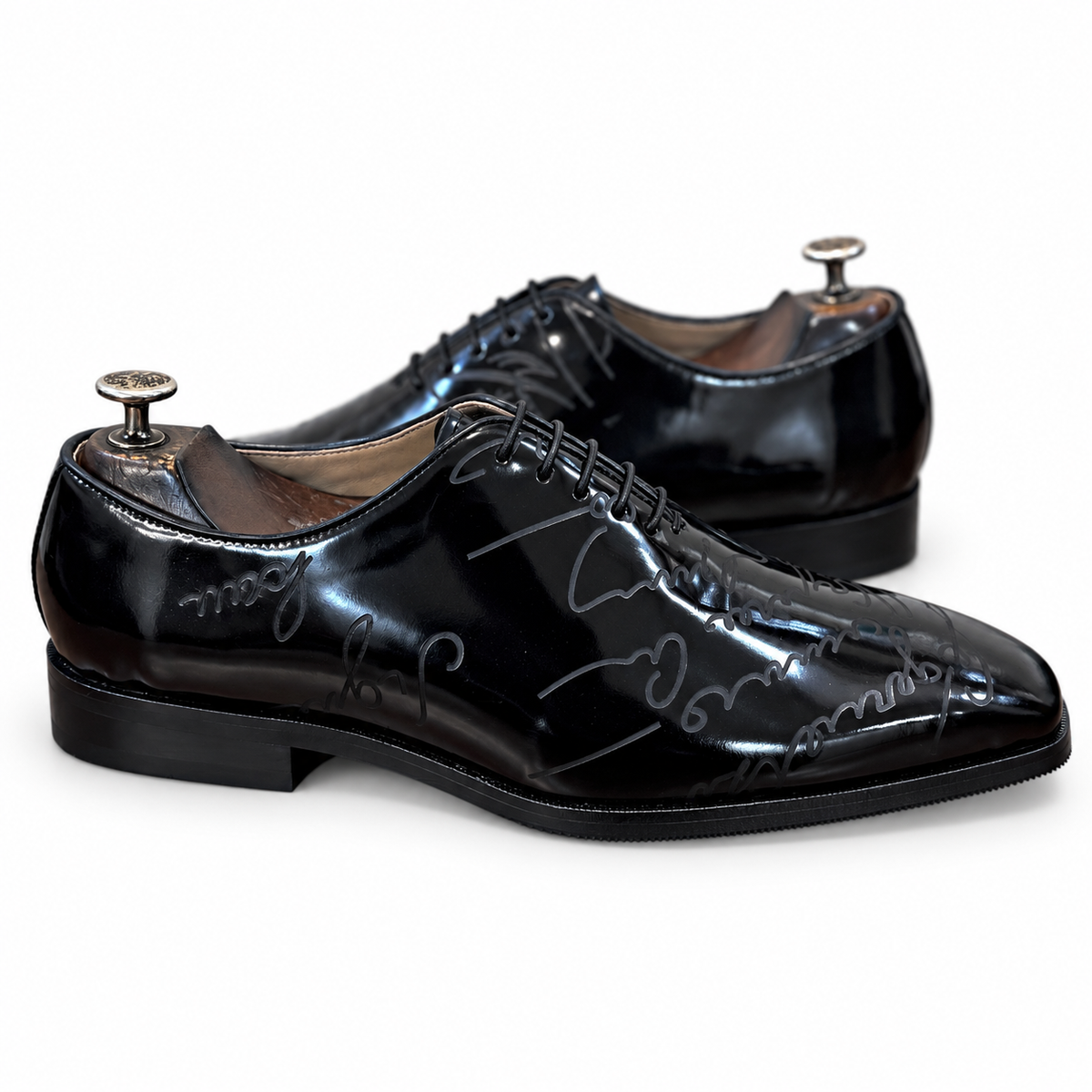 Midnight Signature Patent Oxford Shoes – Luxury Black Dress Shoes