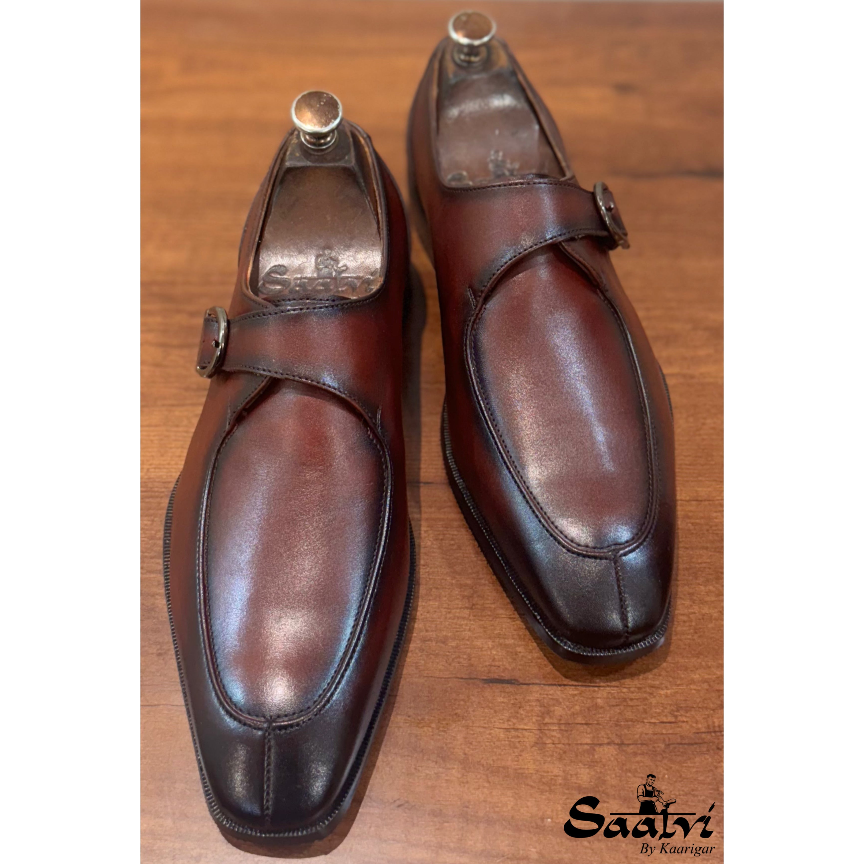 Single Monk Strap Hand Finished