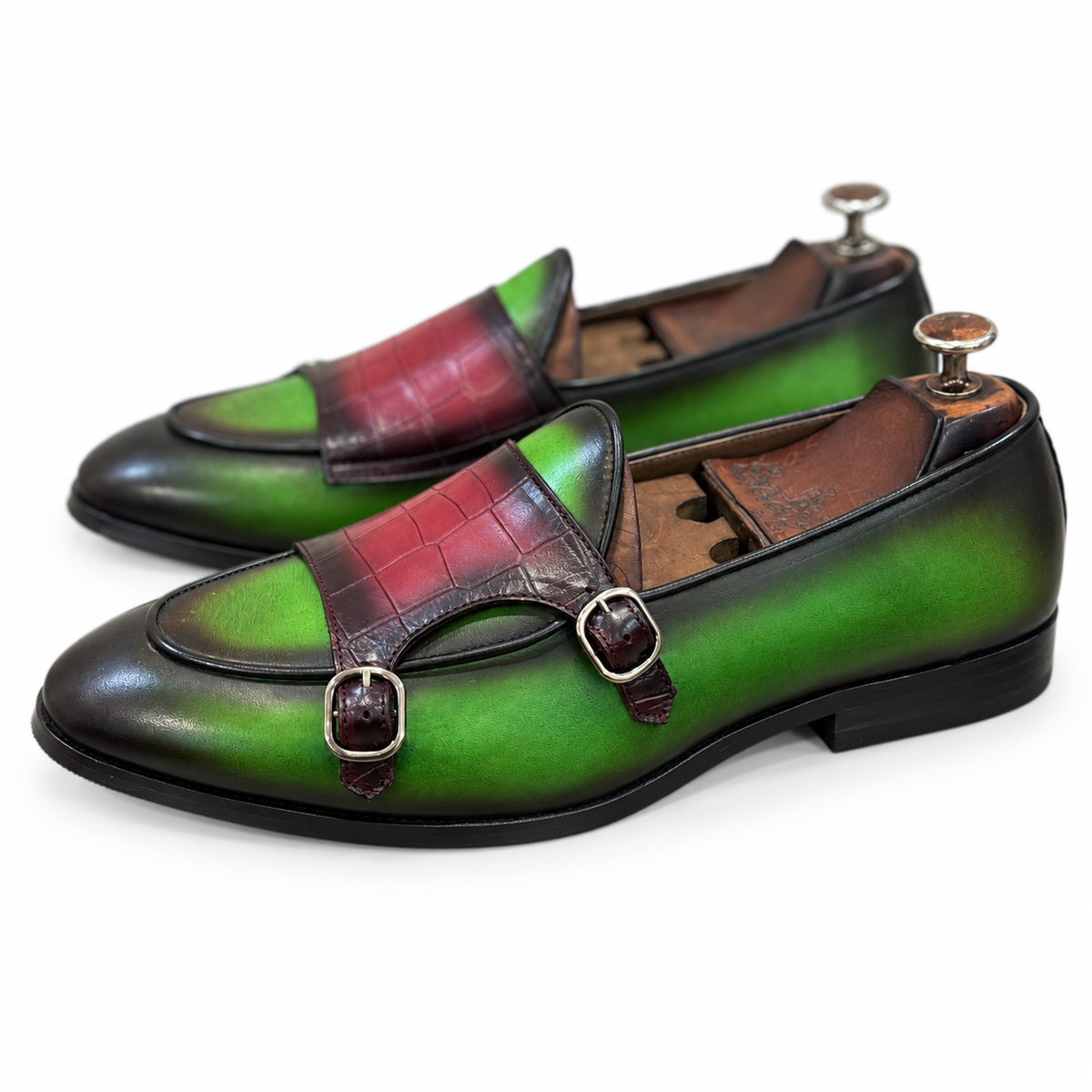 Emerald Belgian Monk Strap