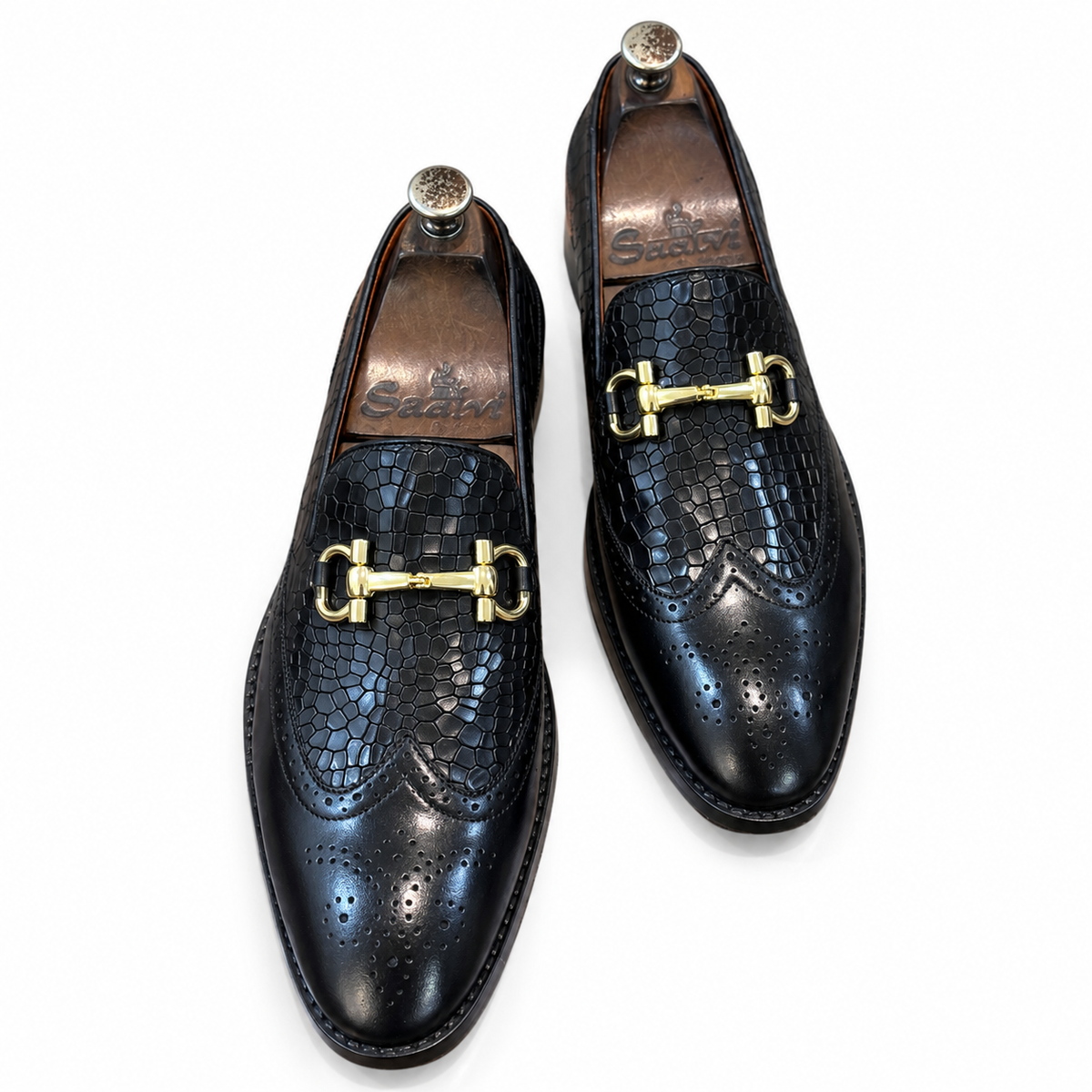 Onyx Royale Wingtip Loafers