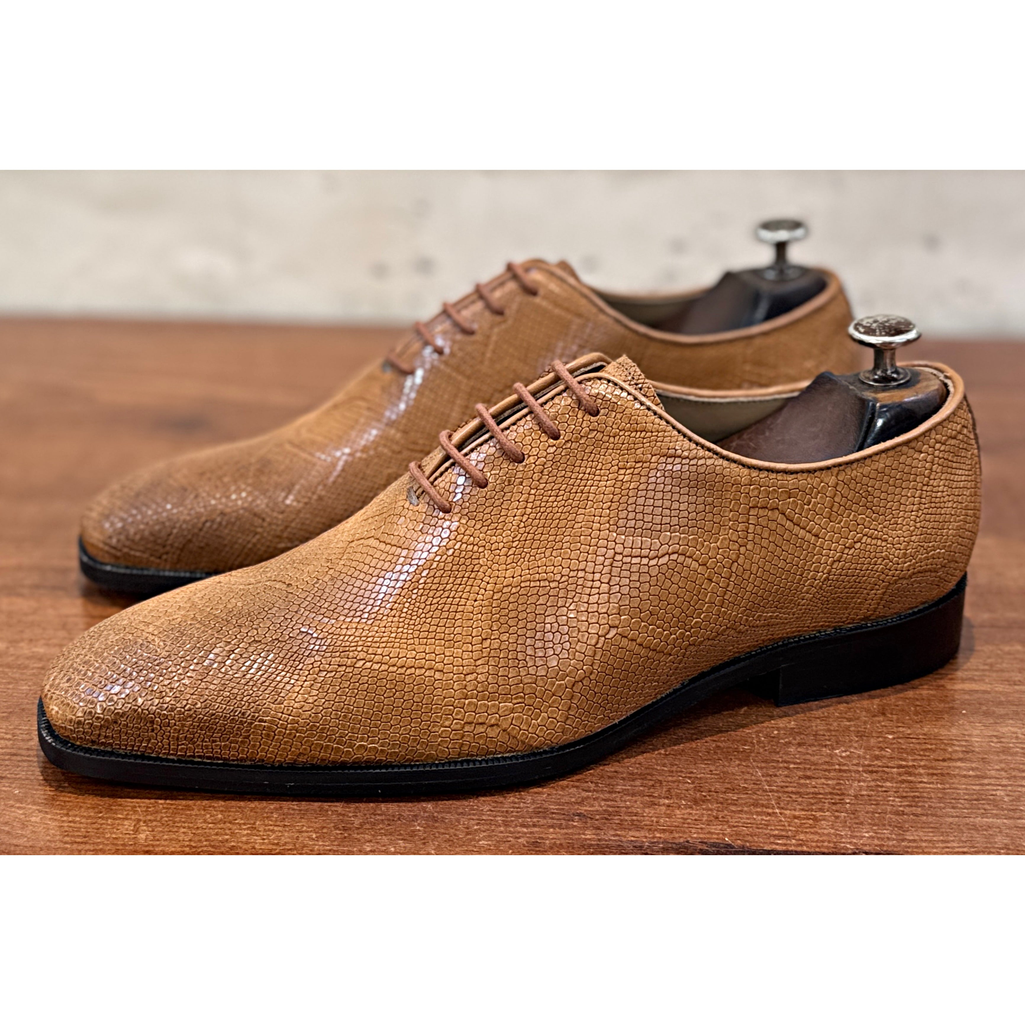 Sahara Lizard Texture Oxford Shoes