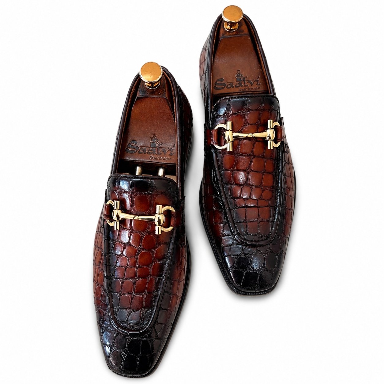 Imperium Horsebit Loafers – Espresso Croco