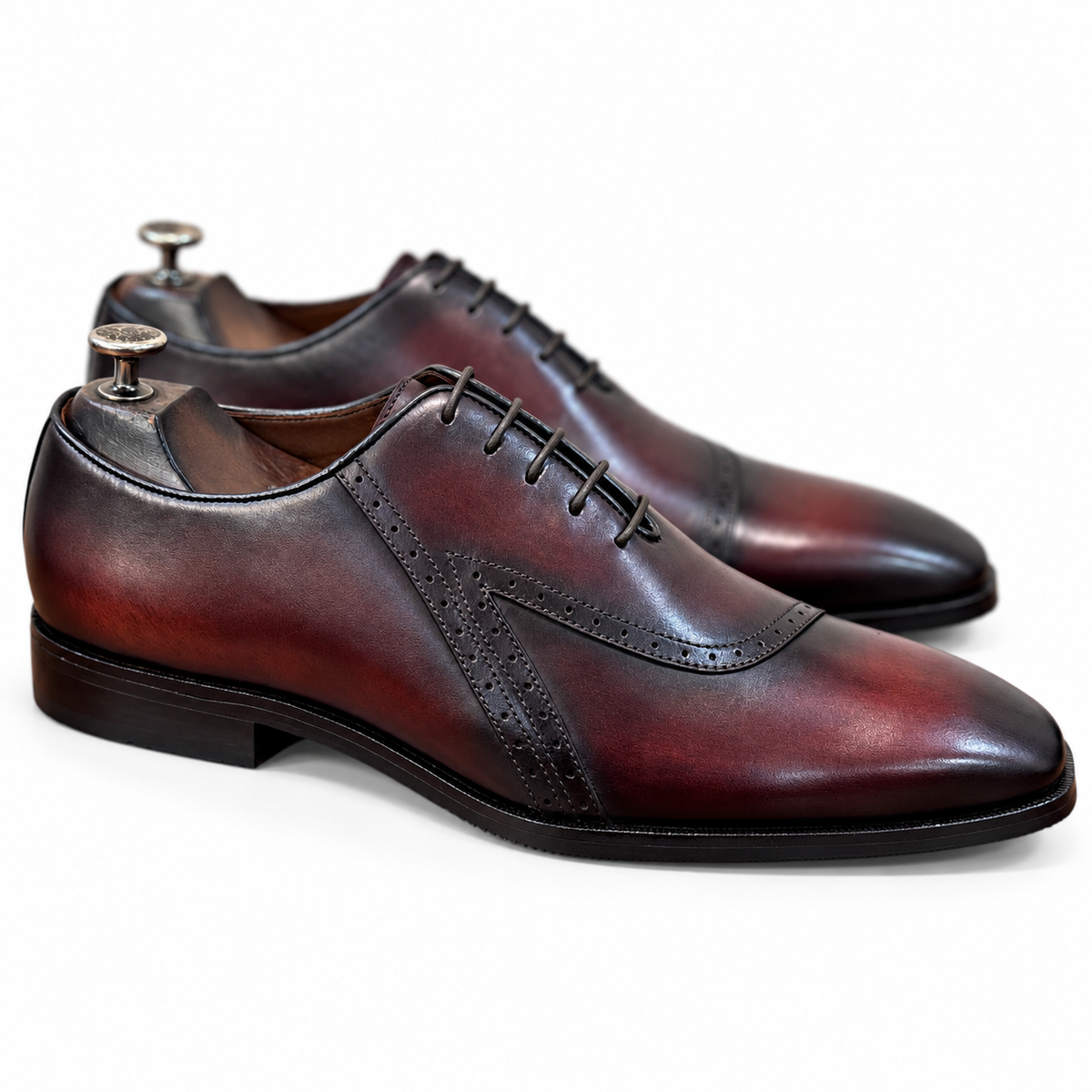 Bailey Bordo Hand-Painted Leather Shoes