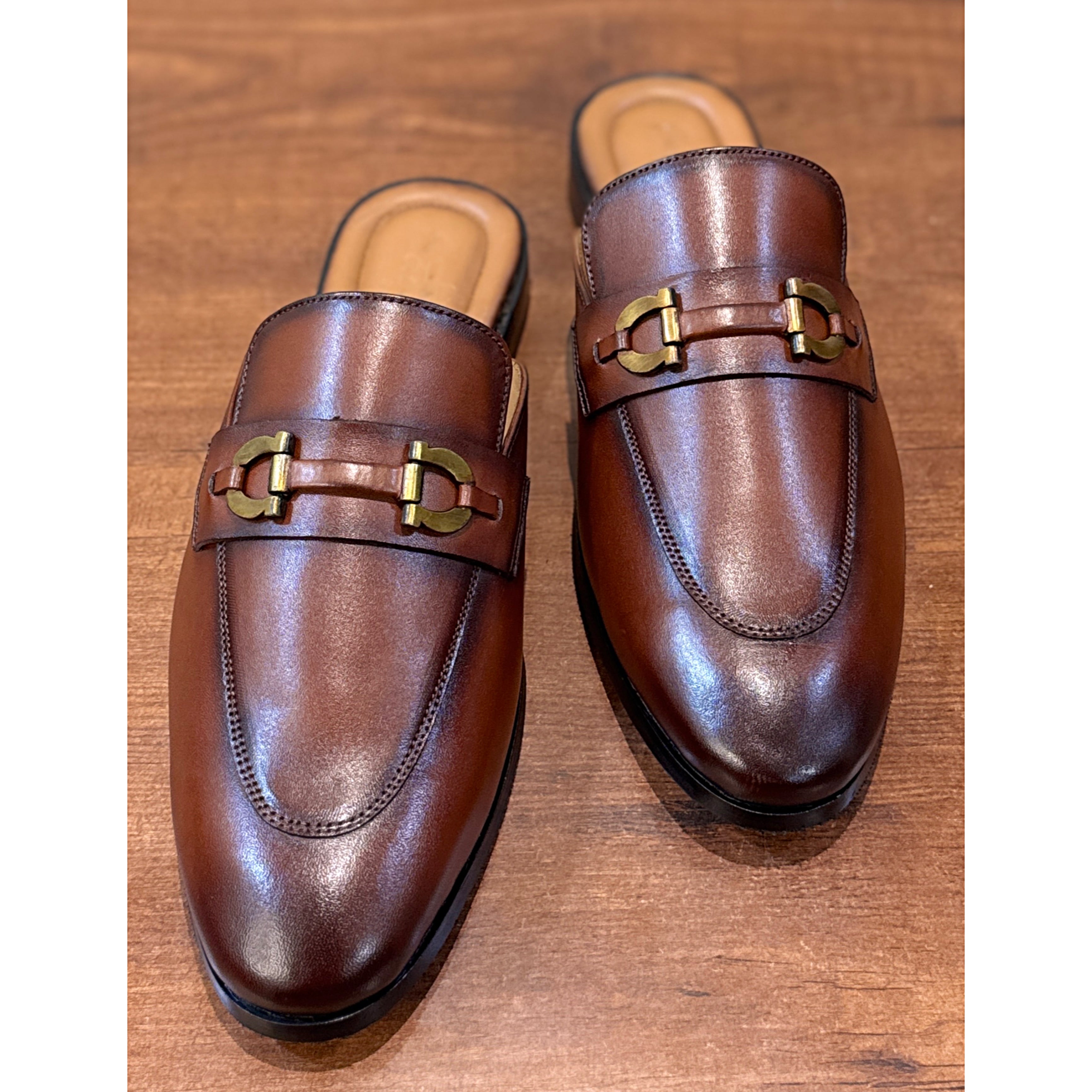Monarch Horsebit Mules