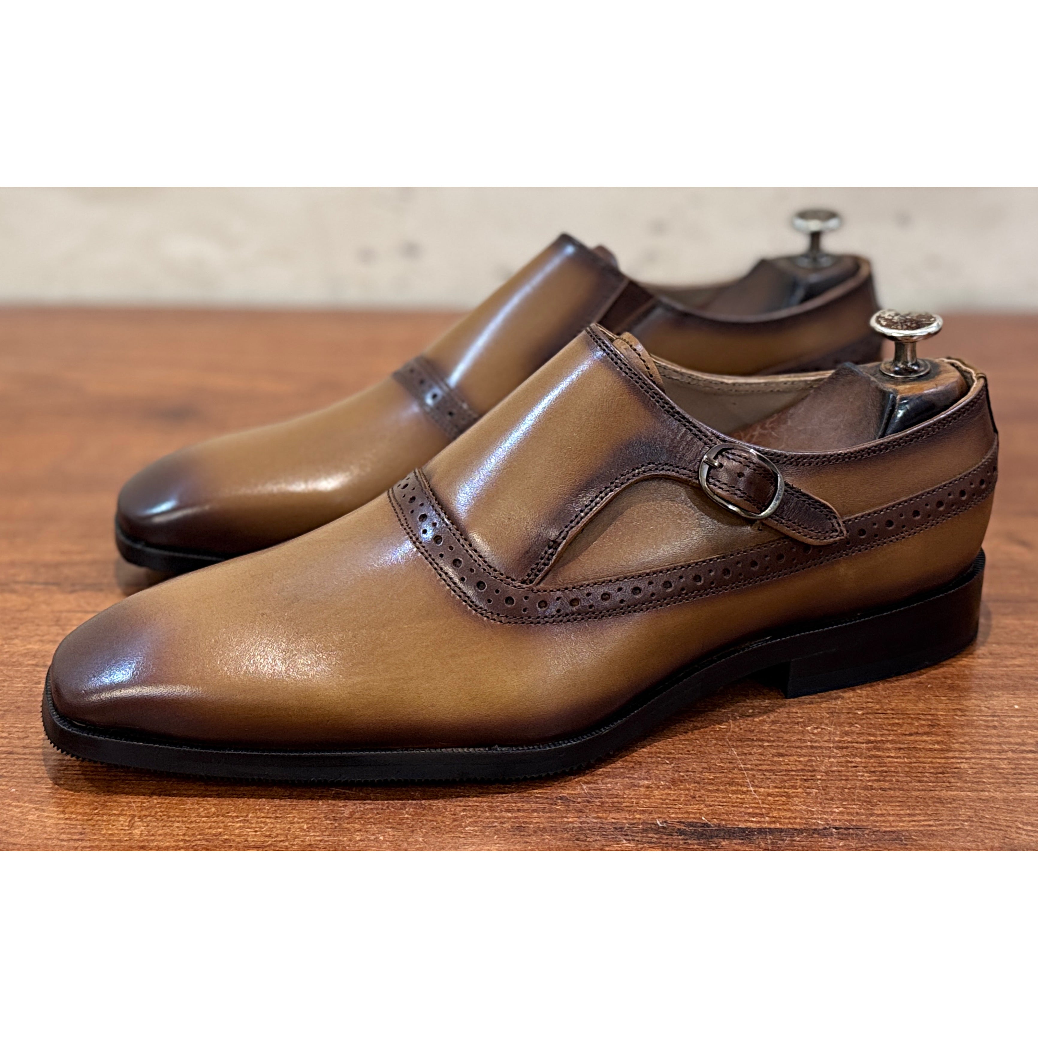 The Windsor Tan Monk Strap