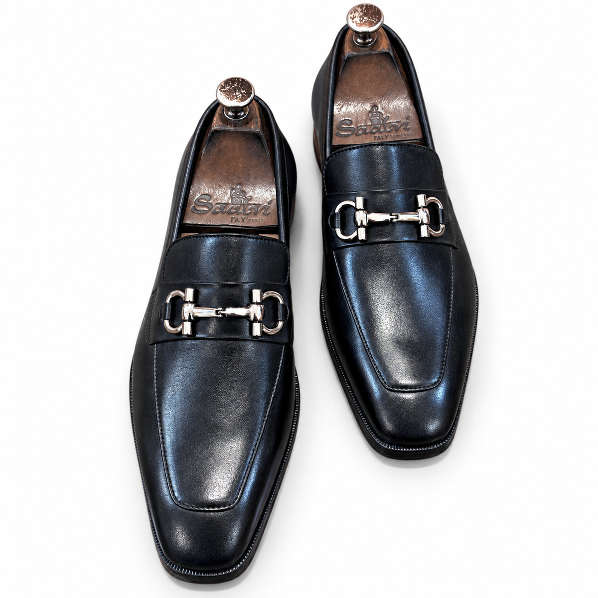 Noir Sterling Horsebit Loafers
