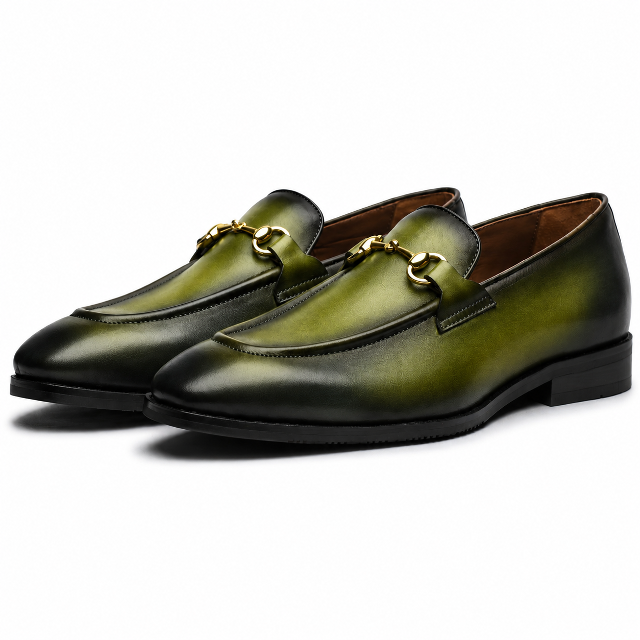 The Verona Olive Horsebit Loafers