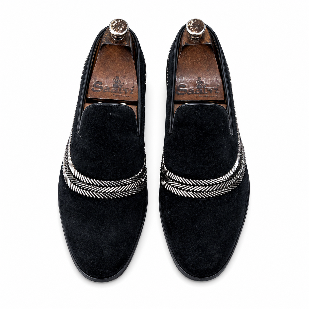 Marcello Black Embroidery Slip-on