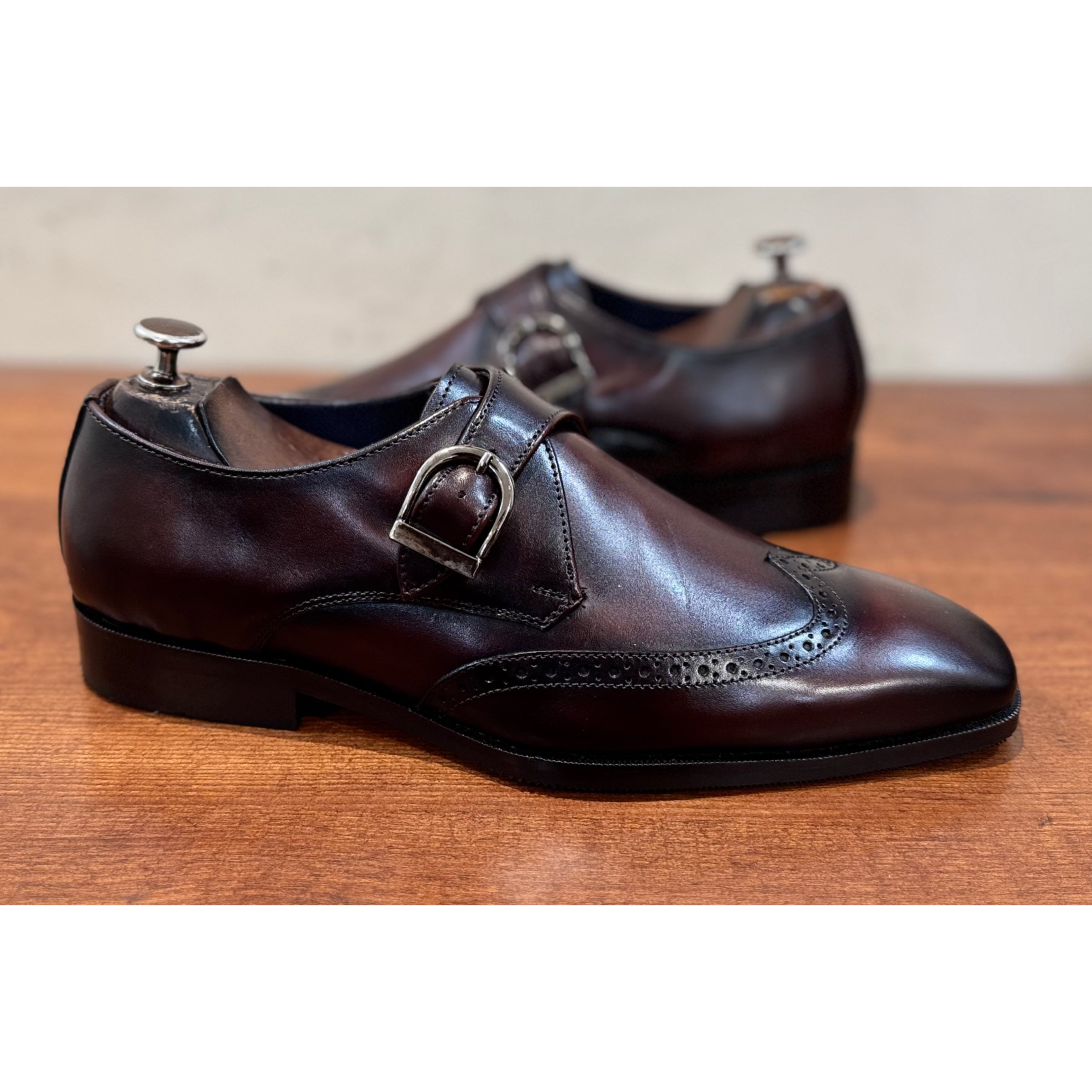 Brown Single Monk Straps