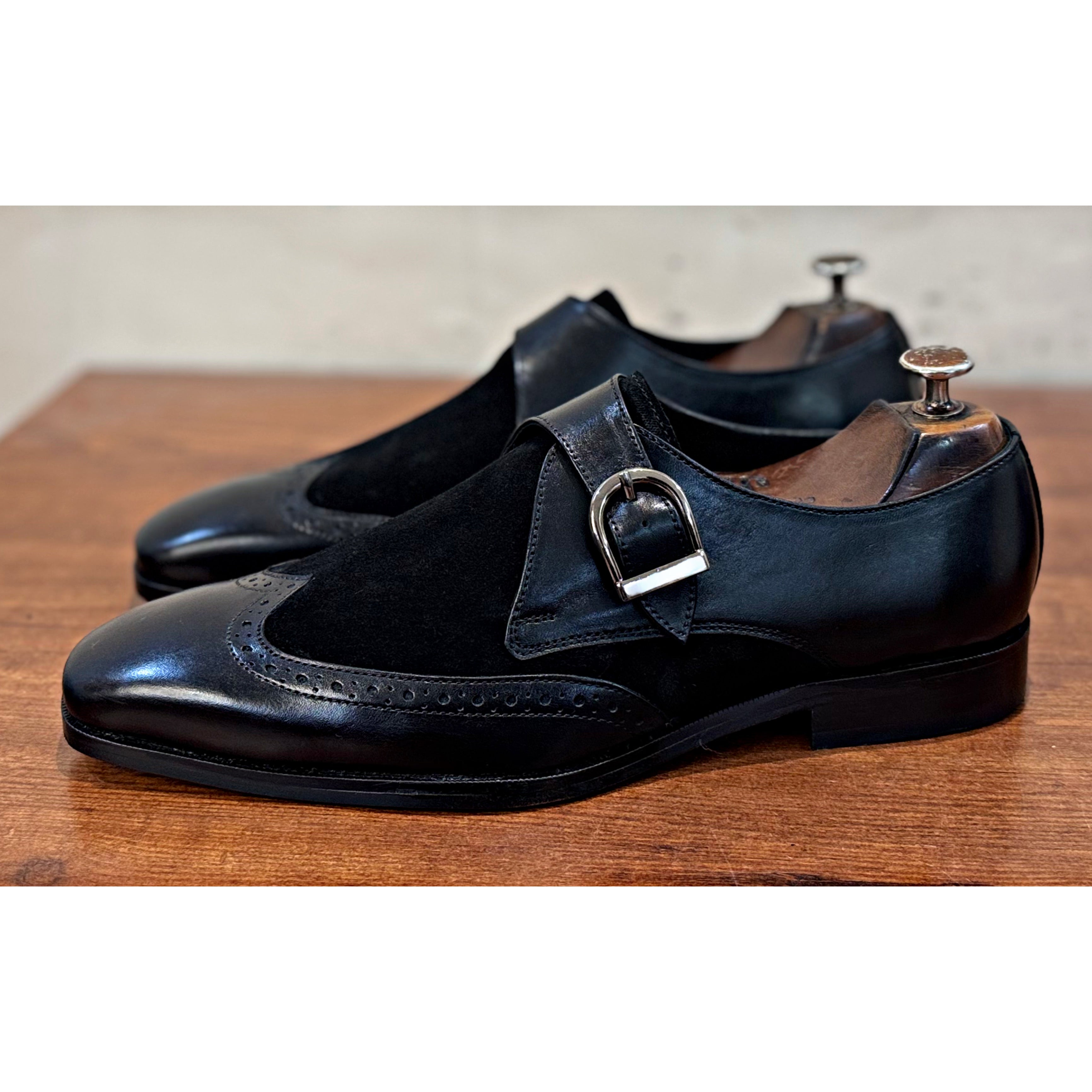 Single Monk Strap Leather/Suede