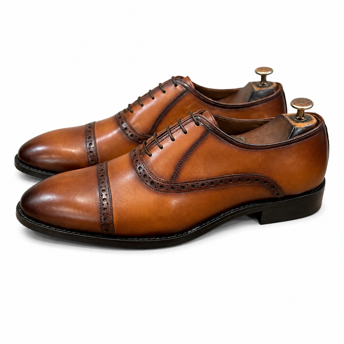 Windsor Tan Cap-Toe Oxford