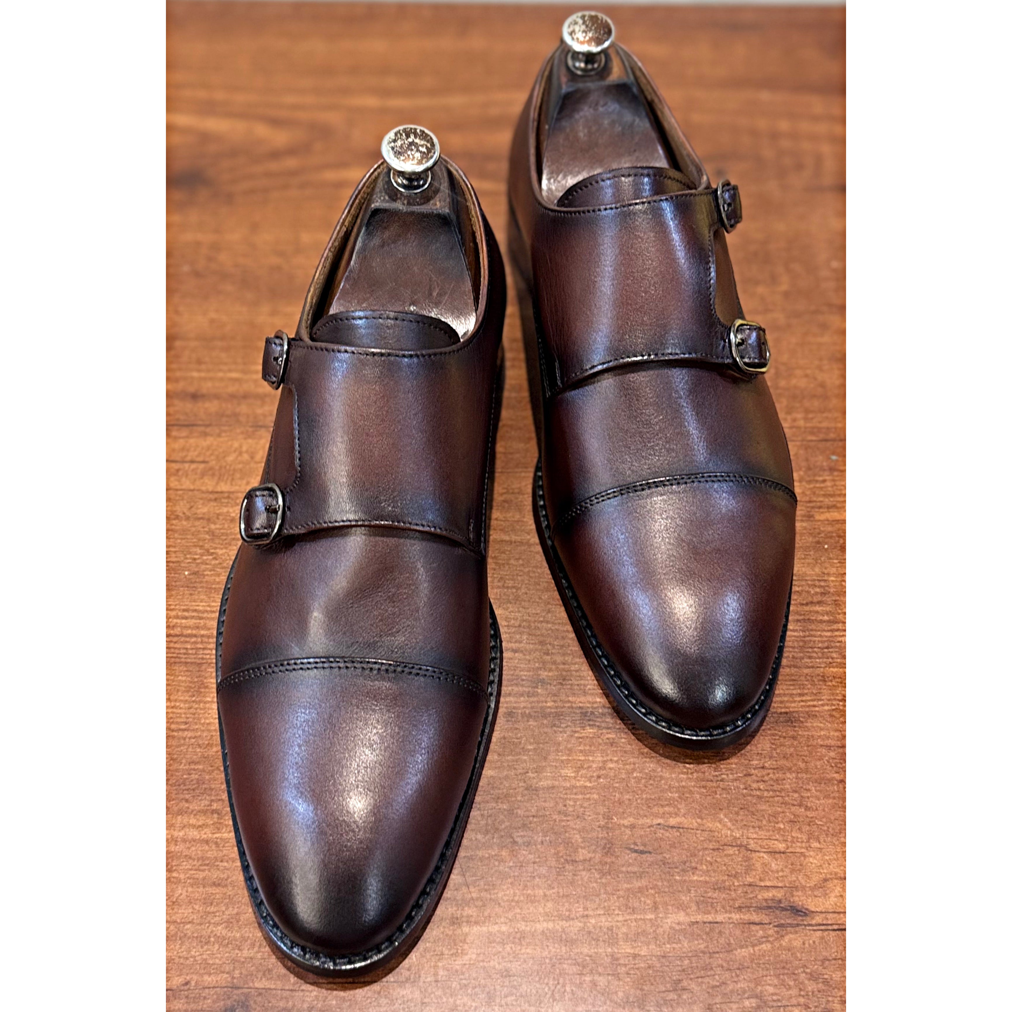 Double Monk Strap Brown