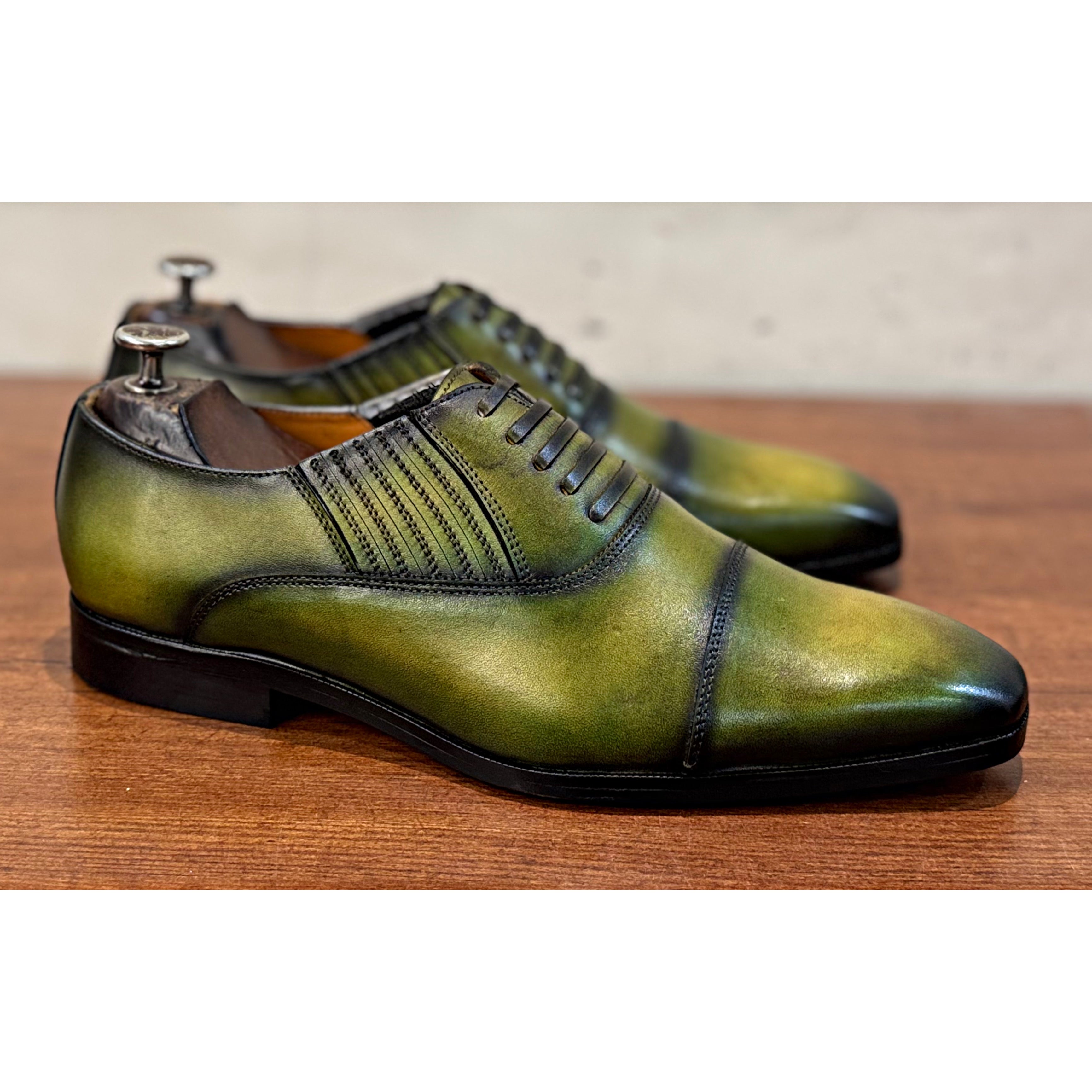 Lorenzo Olive Patina Loafers