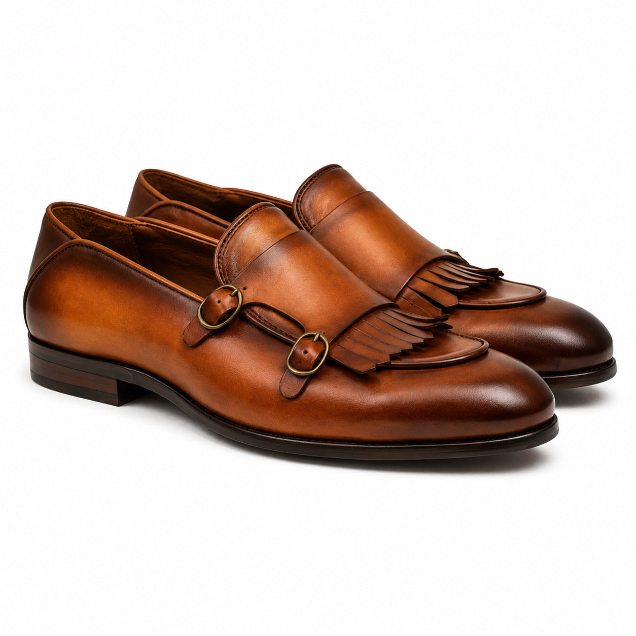 Kingsley Amber Double Monk Loafers