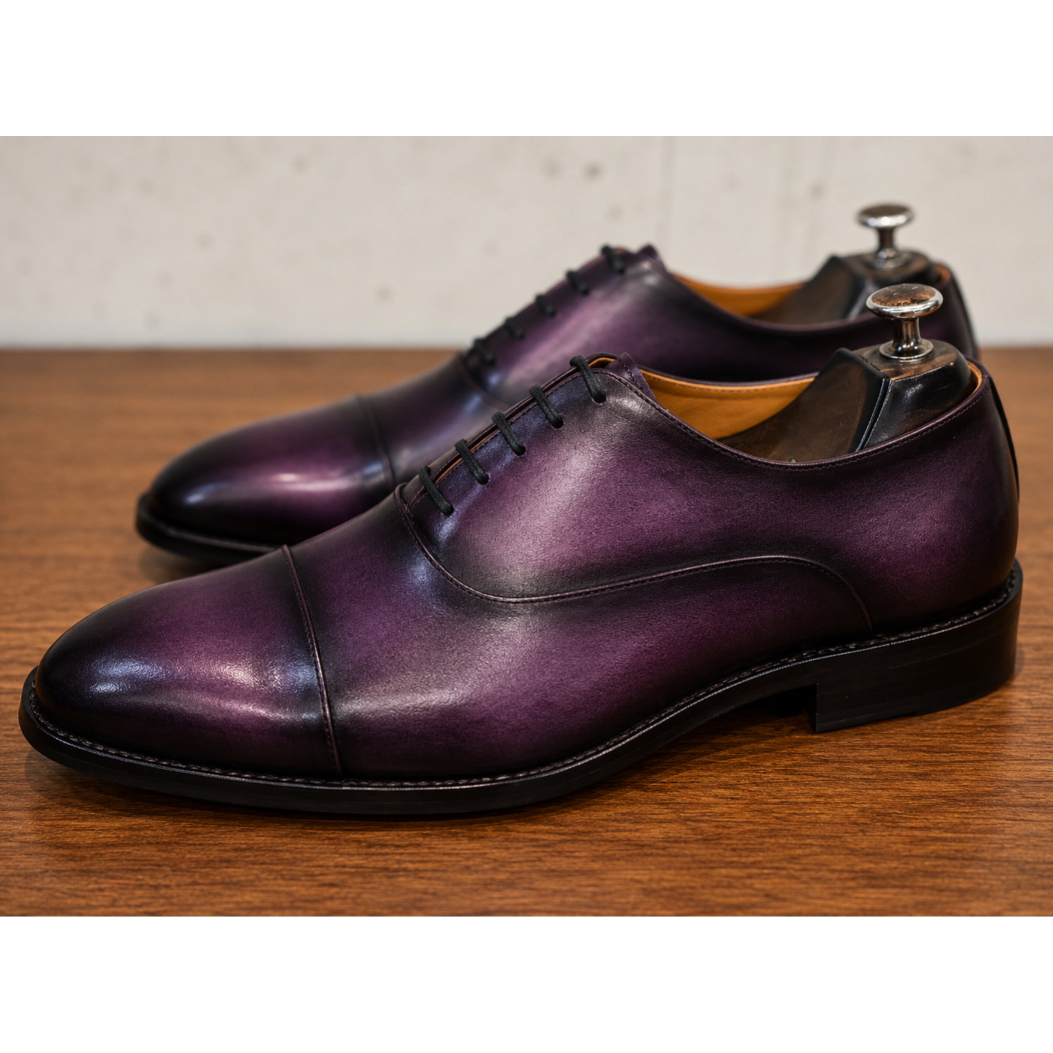 The Amethyst – Royal Violet Cap Toe Oxford