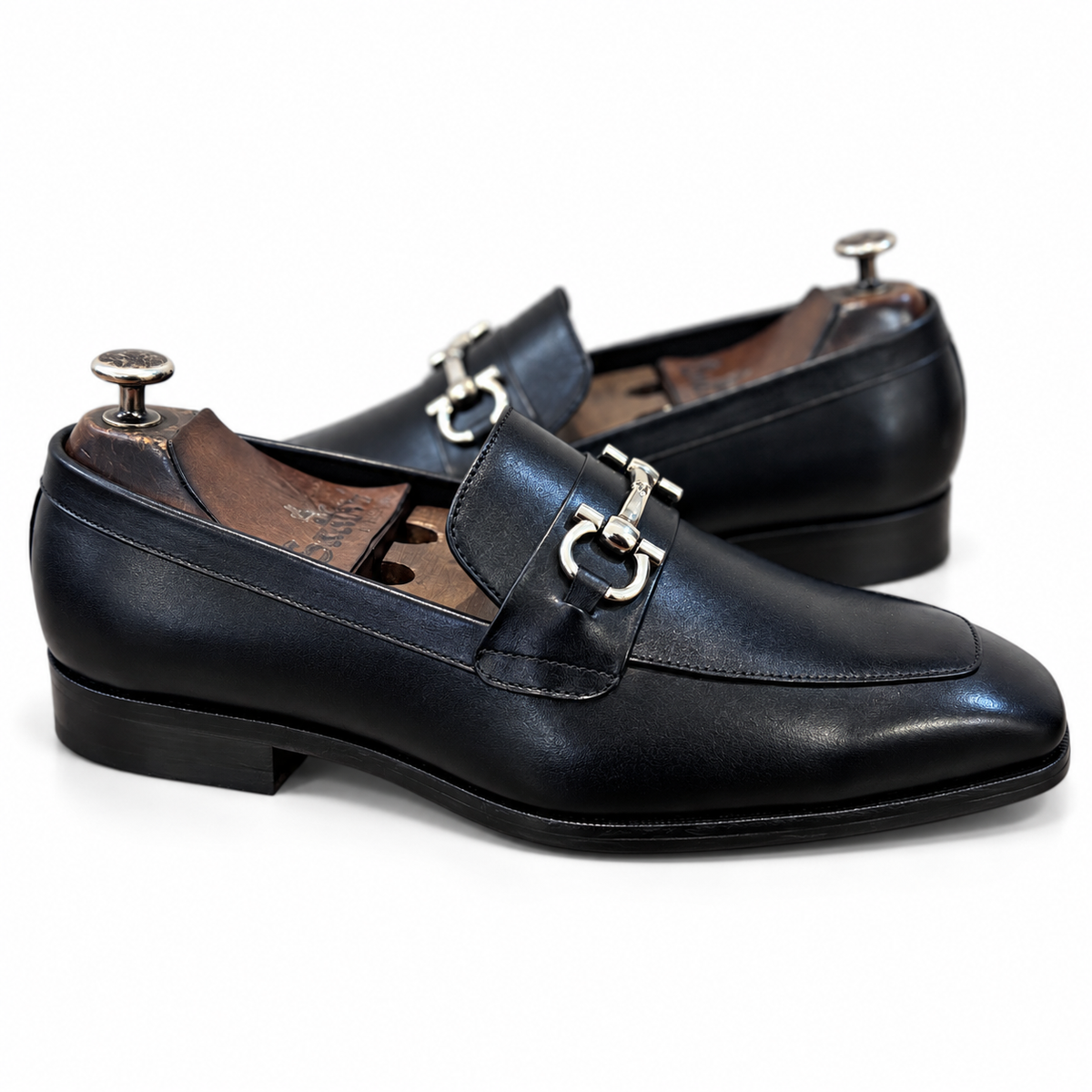 Noir Sterling Horsebit Loafers