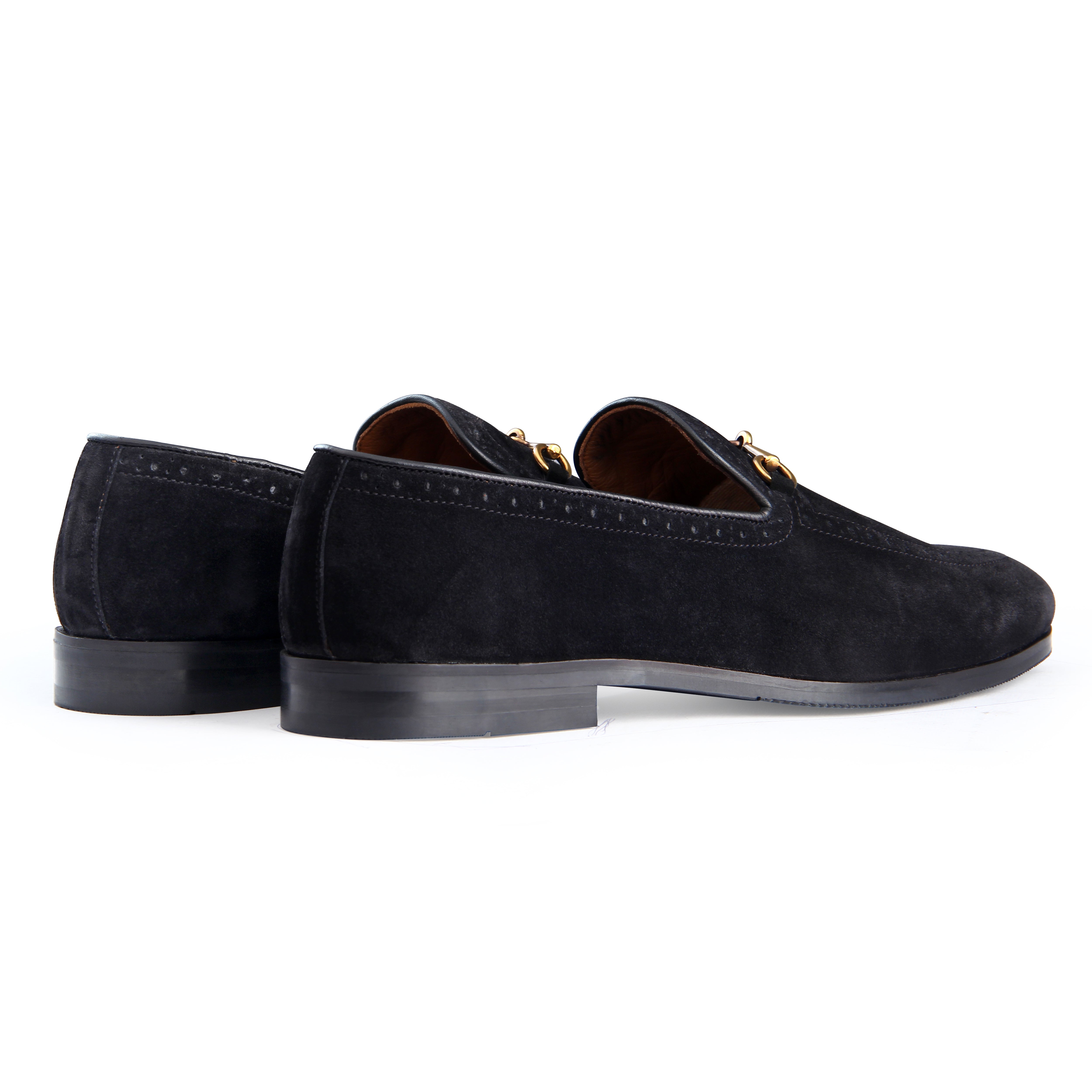 Semi Brogue Loafers Suede