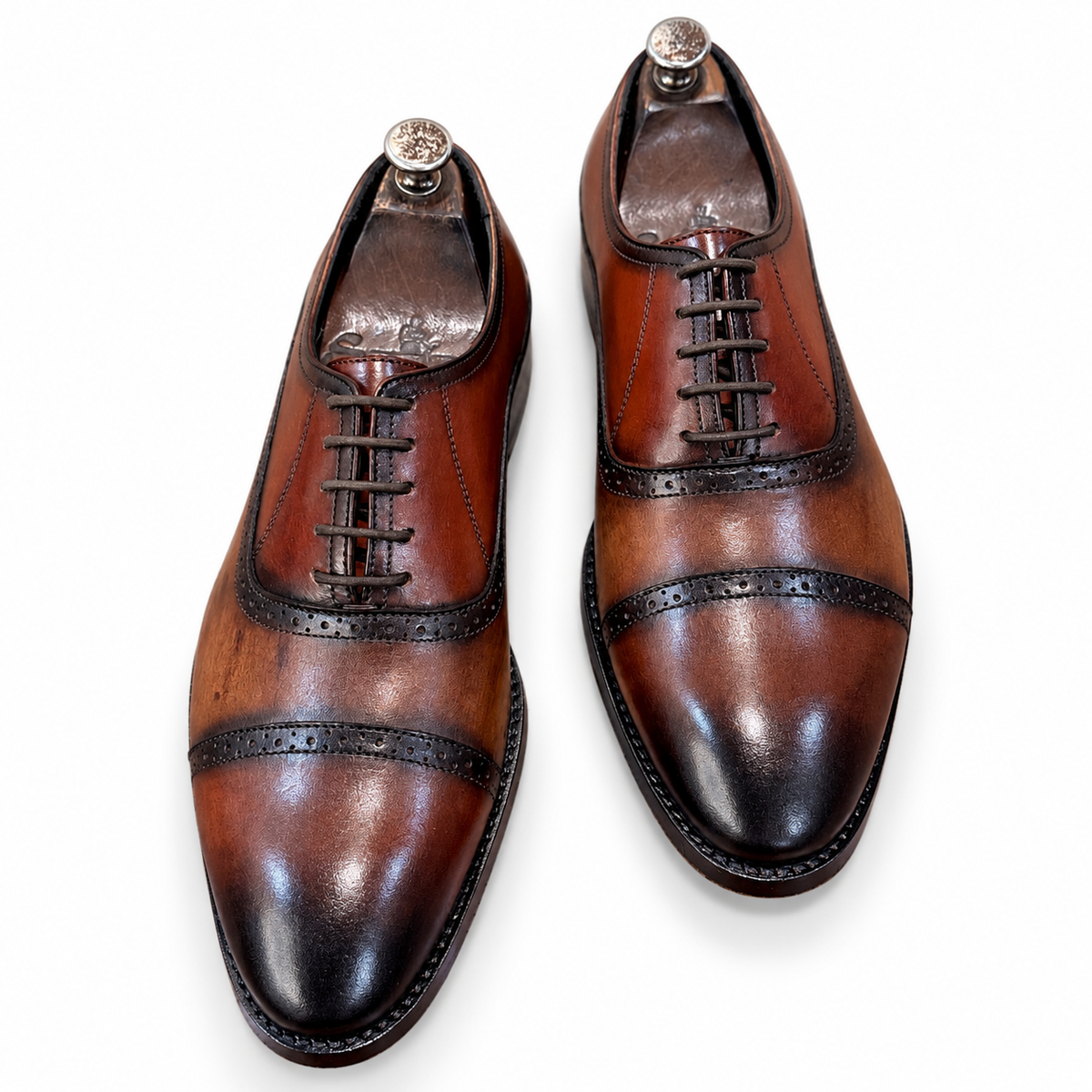 Imperial Cognac Cap Toe Oxfords