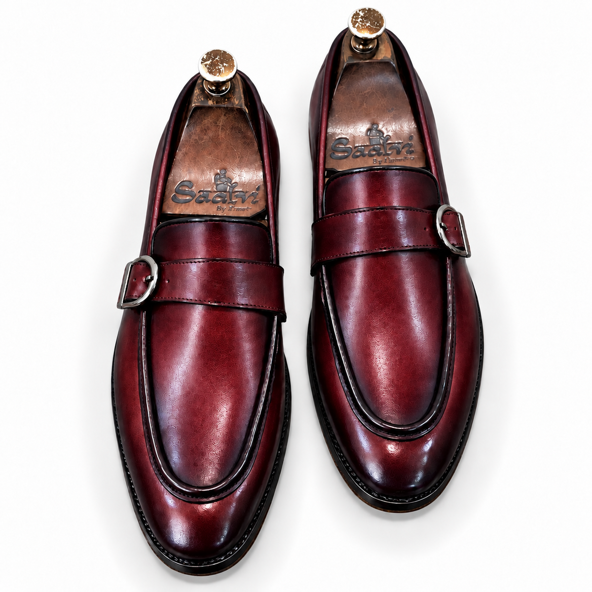 Bordeaux Royale Buckle Loafers