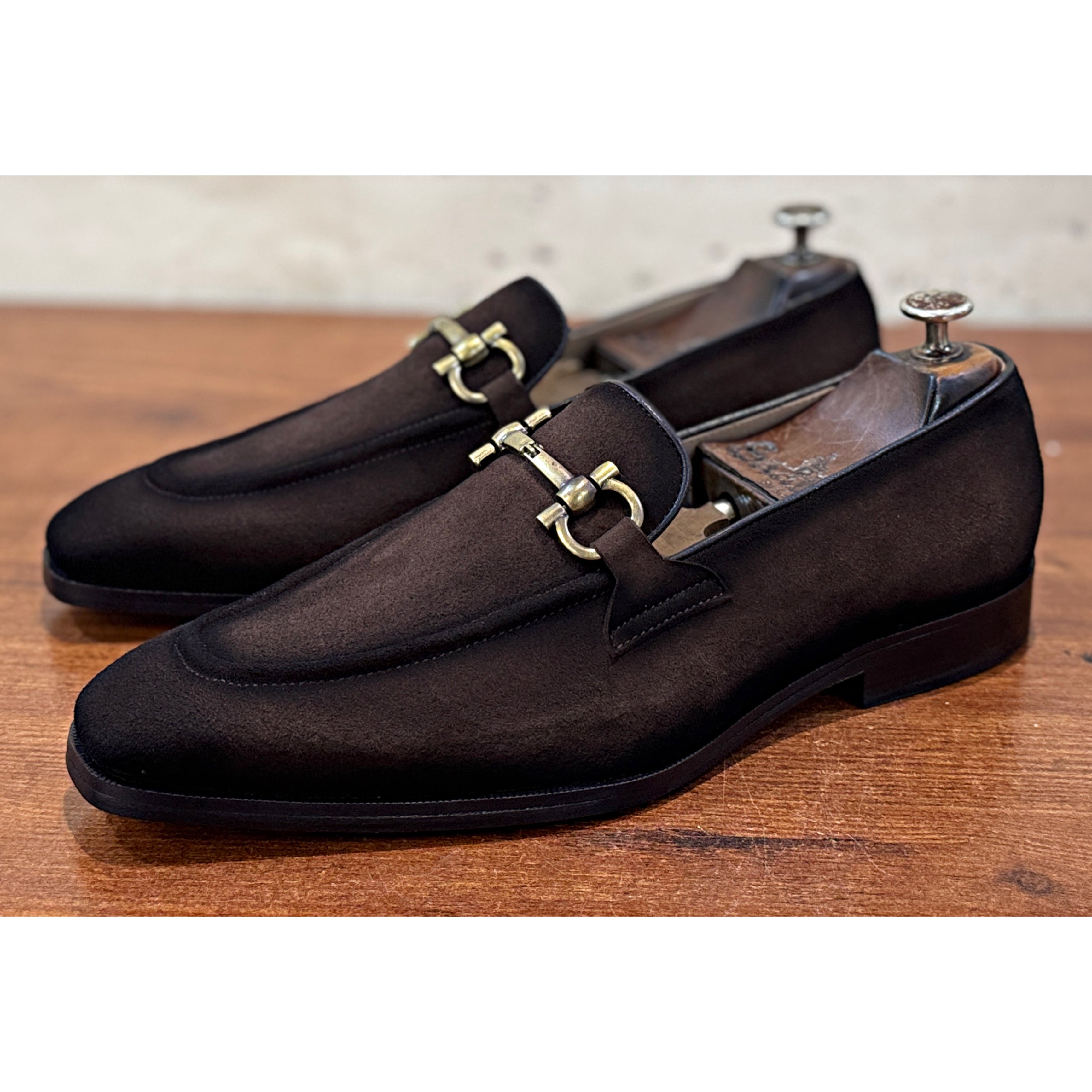 Regal Monaco Suede Horsebit Loafers – Dark Chocolate Brown