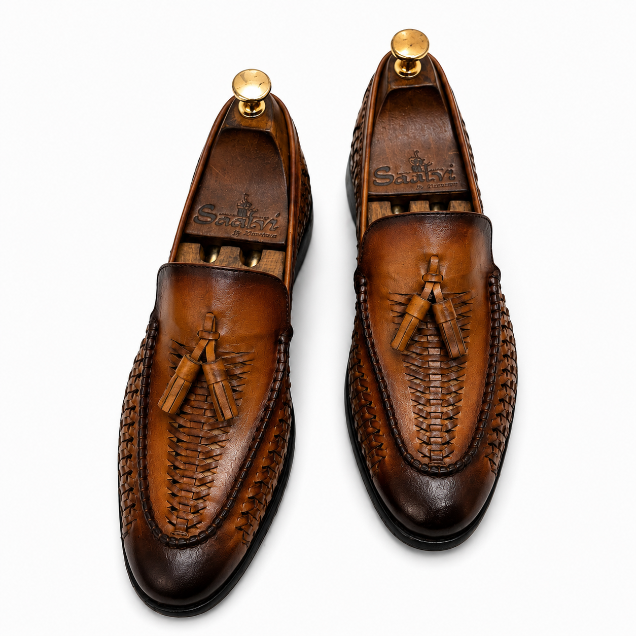 Imperio Intreccio Tassel Loafers – Cognac