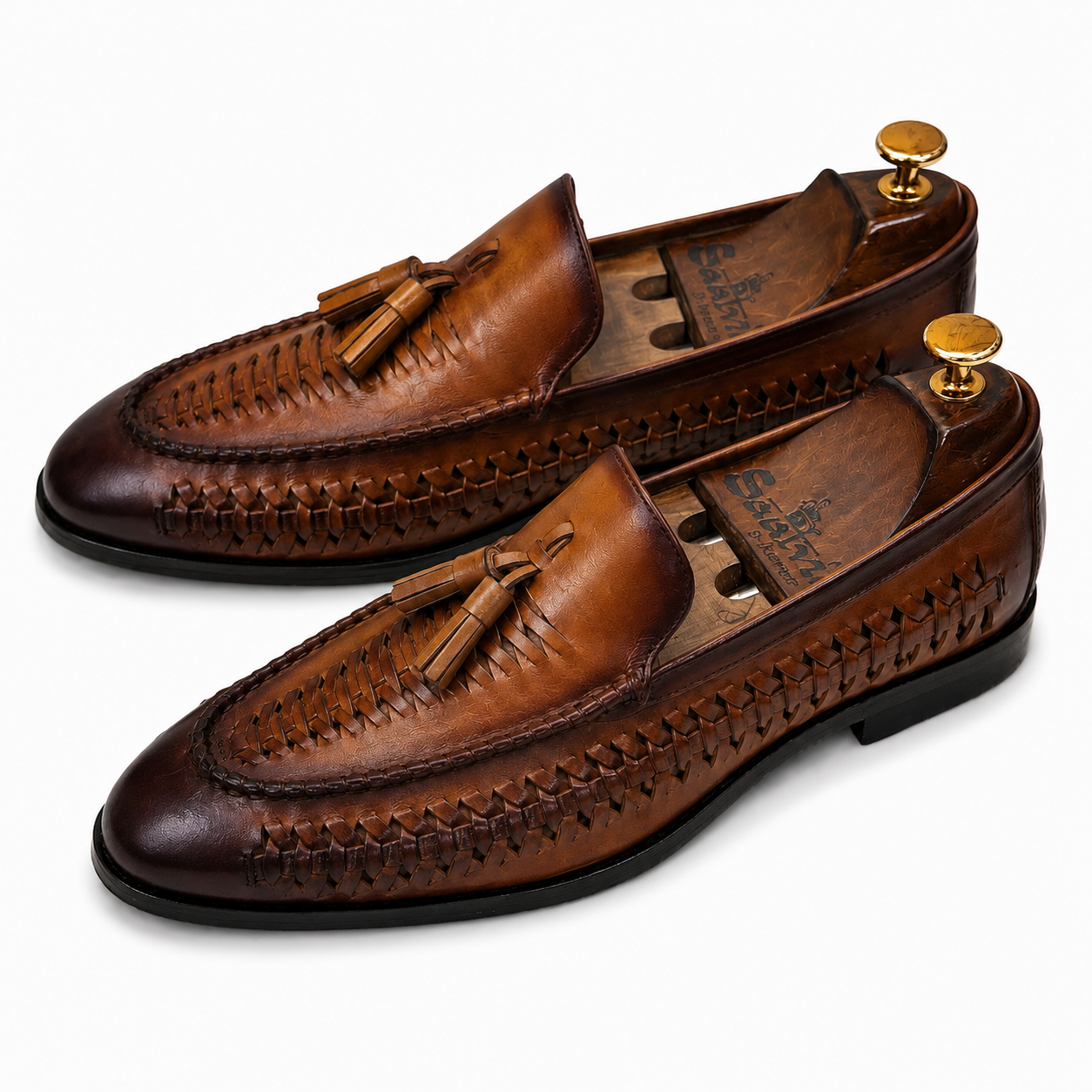 Imperio Intreccio Tassel Loafers – Cognac