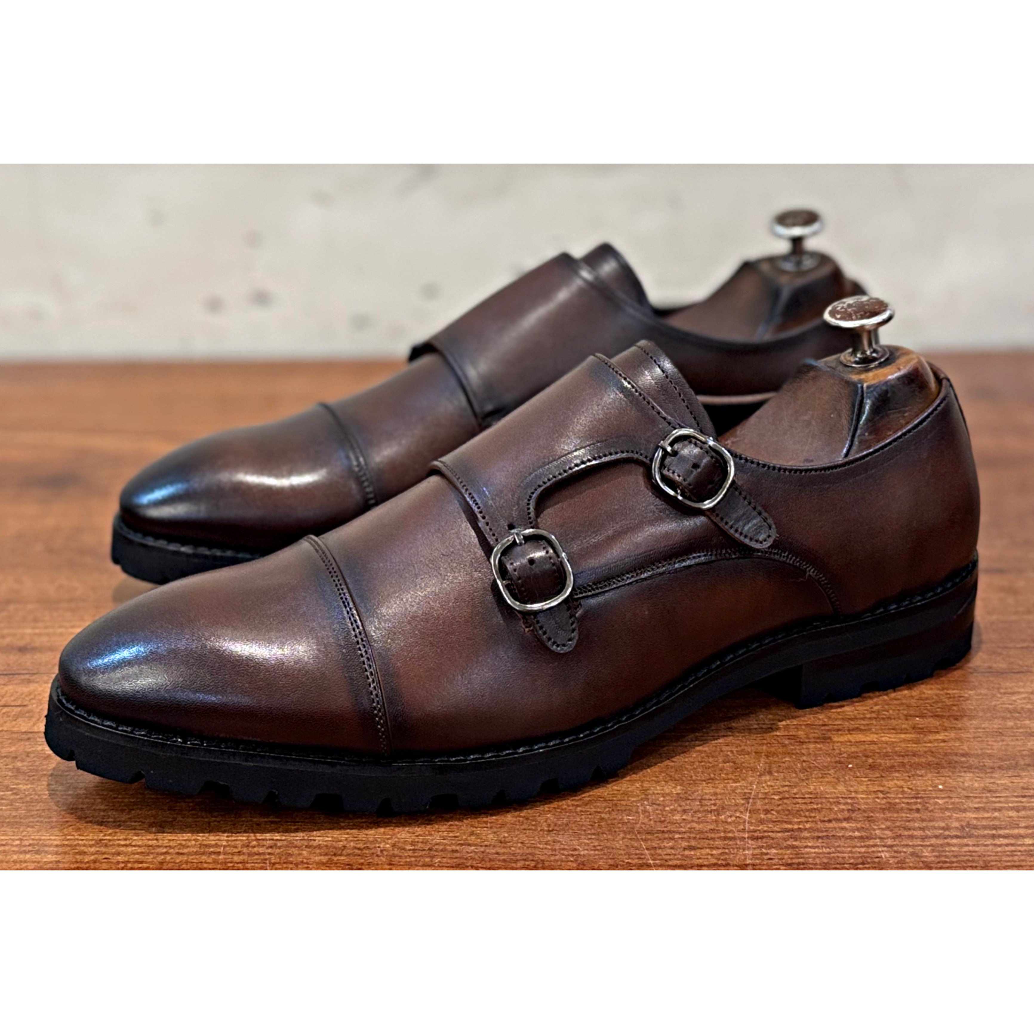 Brown Chunky Monk Straps